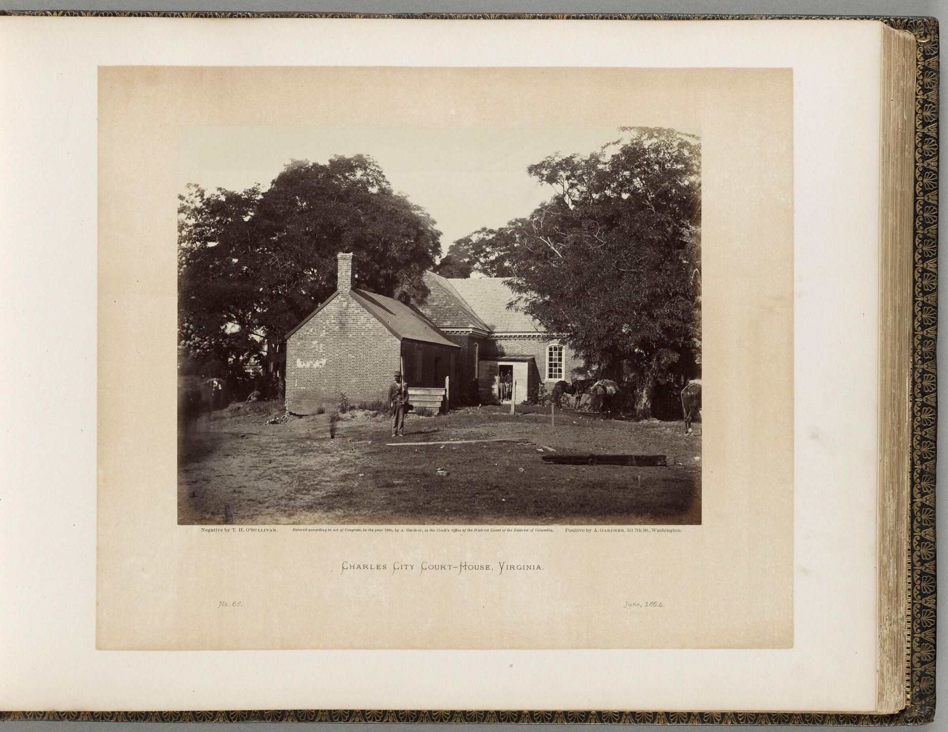 Charles City Court-House, Virginia by Timothy H. O'Sullivan
