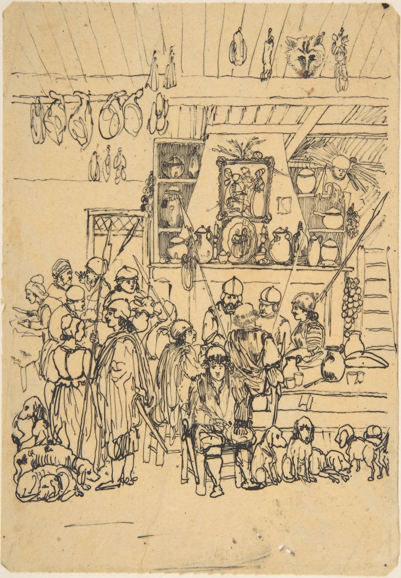Departure for the Hunt by Rodolphe Bresdin