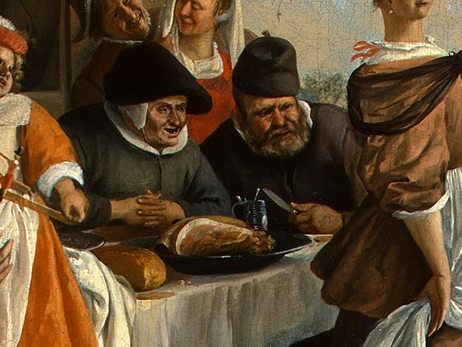 Dancing couple(detail) by Jan Steen