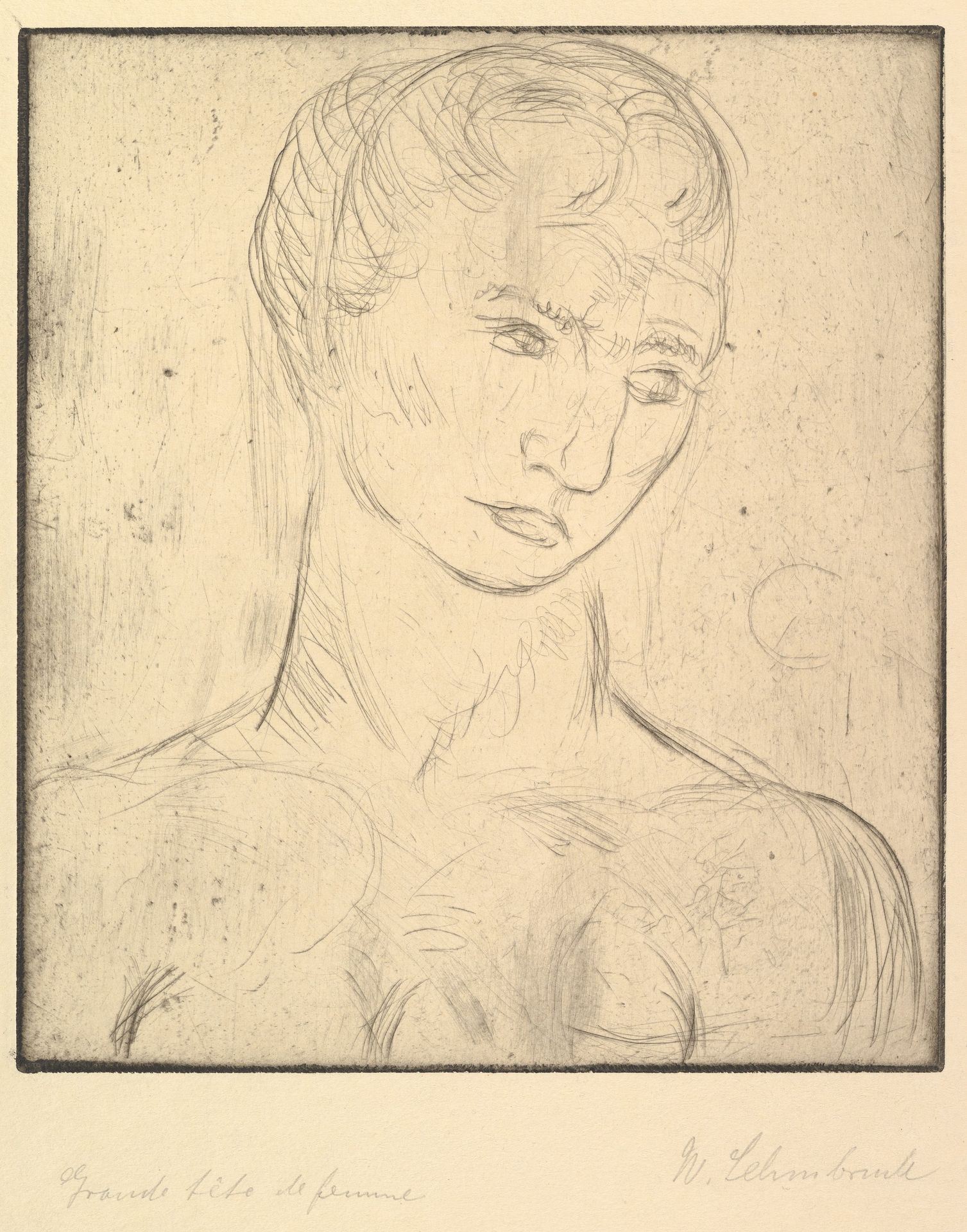 Head of a Woman (Kopf Groß) by Wilhelm Lehmbruck