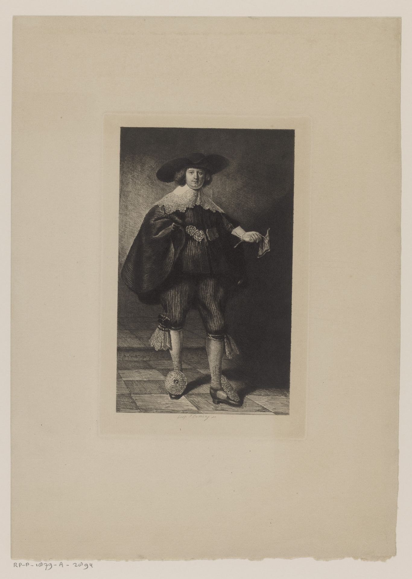 Portret van Marten Soolmans by Léopold Flameng