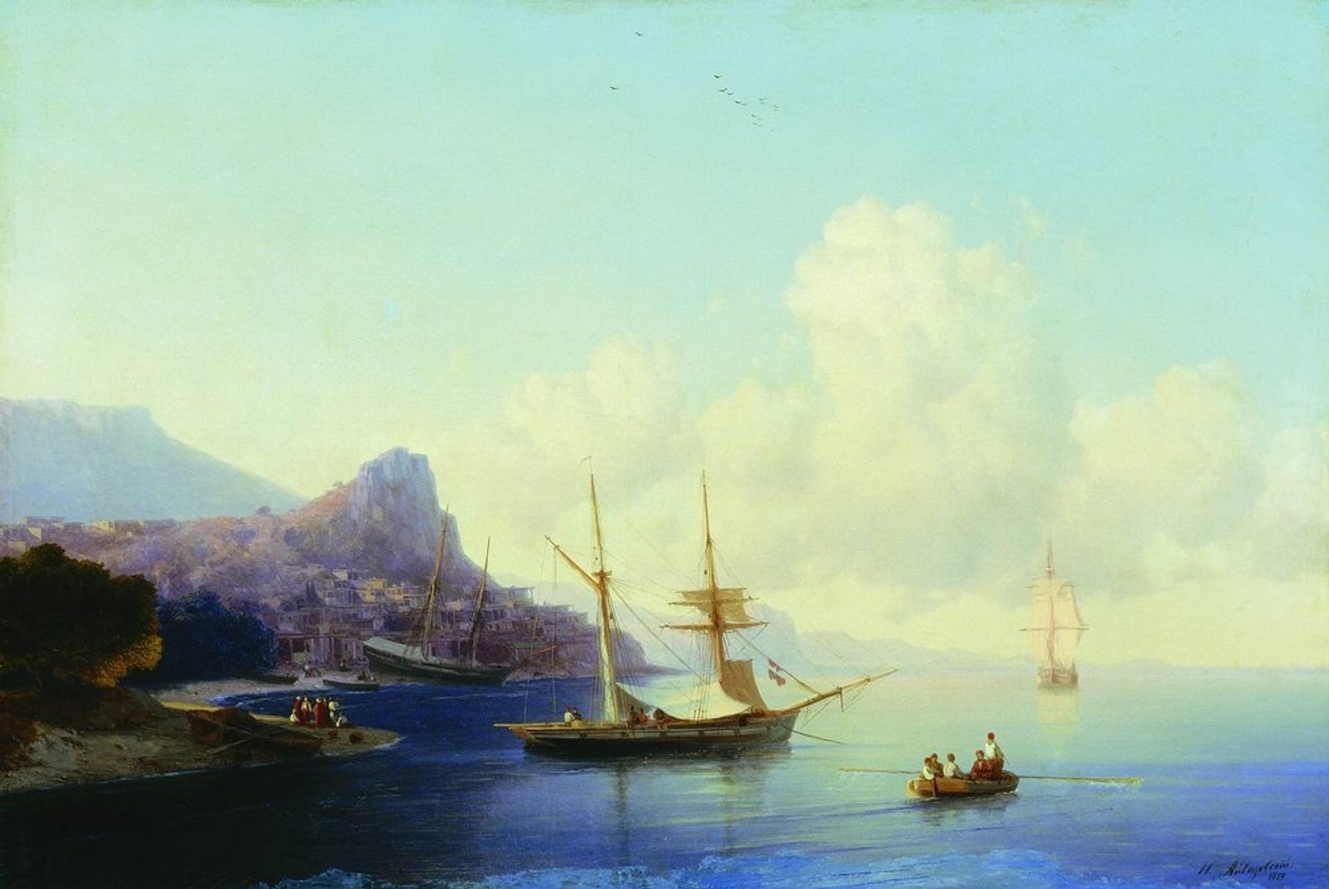 Gurzuf by Ivan Konstantinovich Aivazovsky