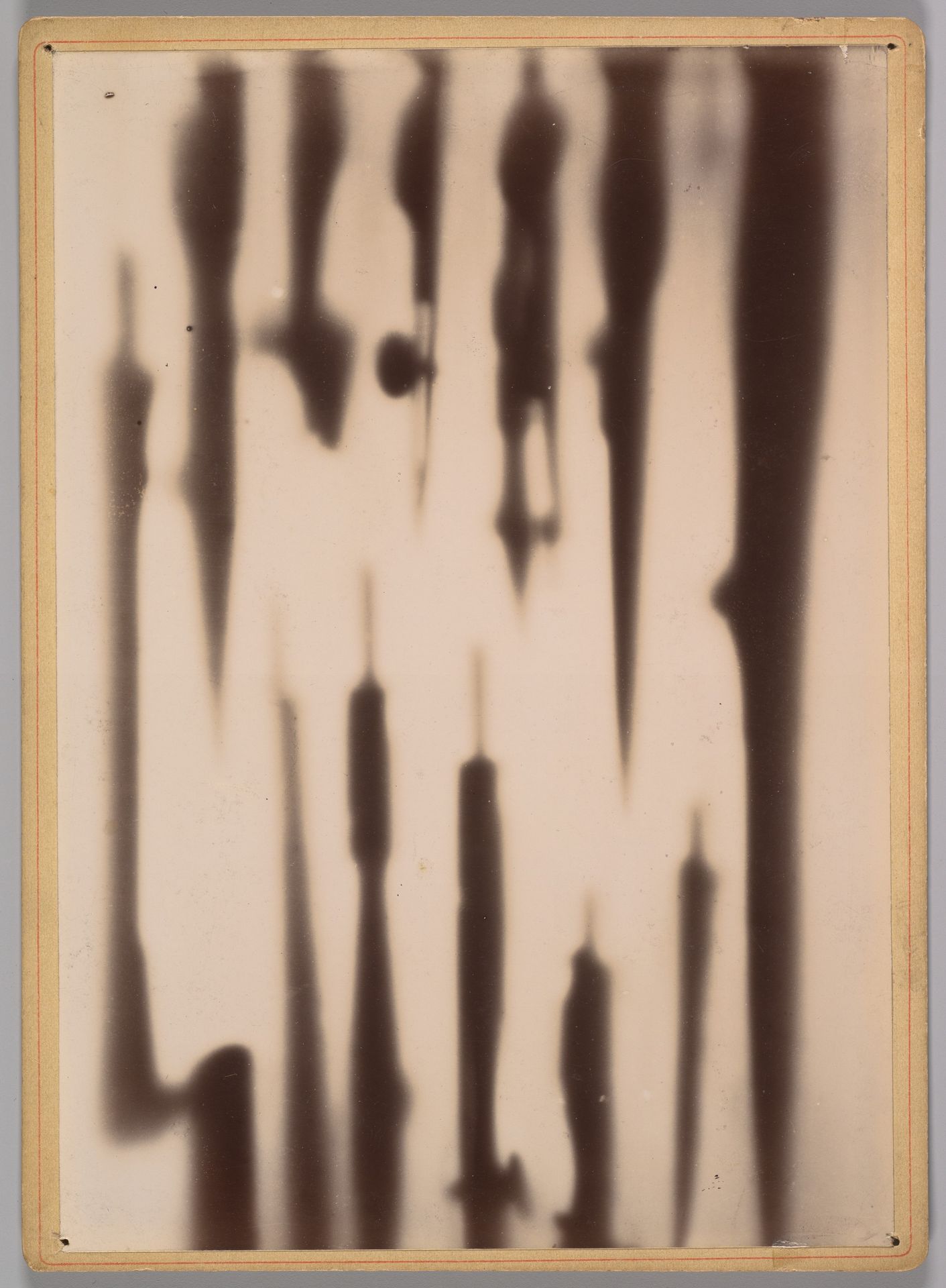 [X-Ray of a Box Compasses and Drawing Tools] by Dr. Henri van Heurck