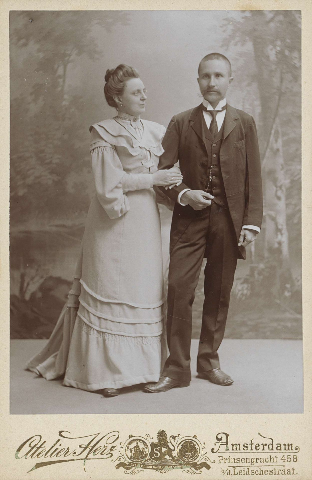 Portret van een echtpaar by Atelier Herz