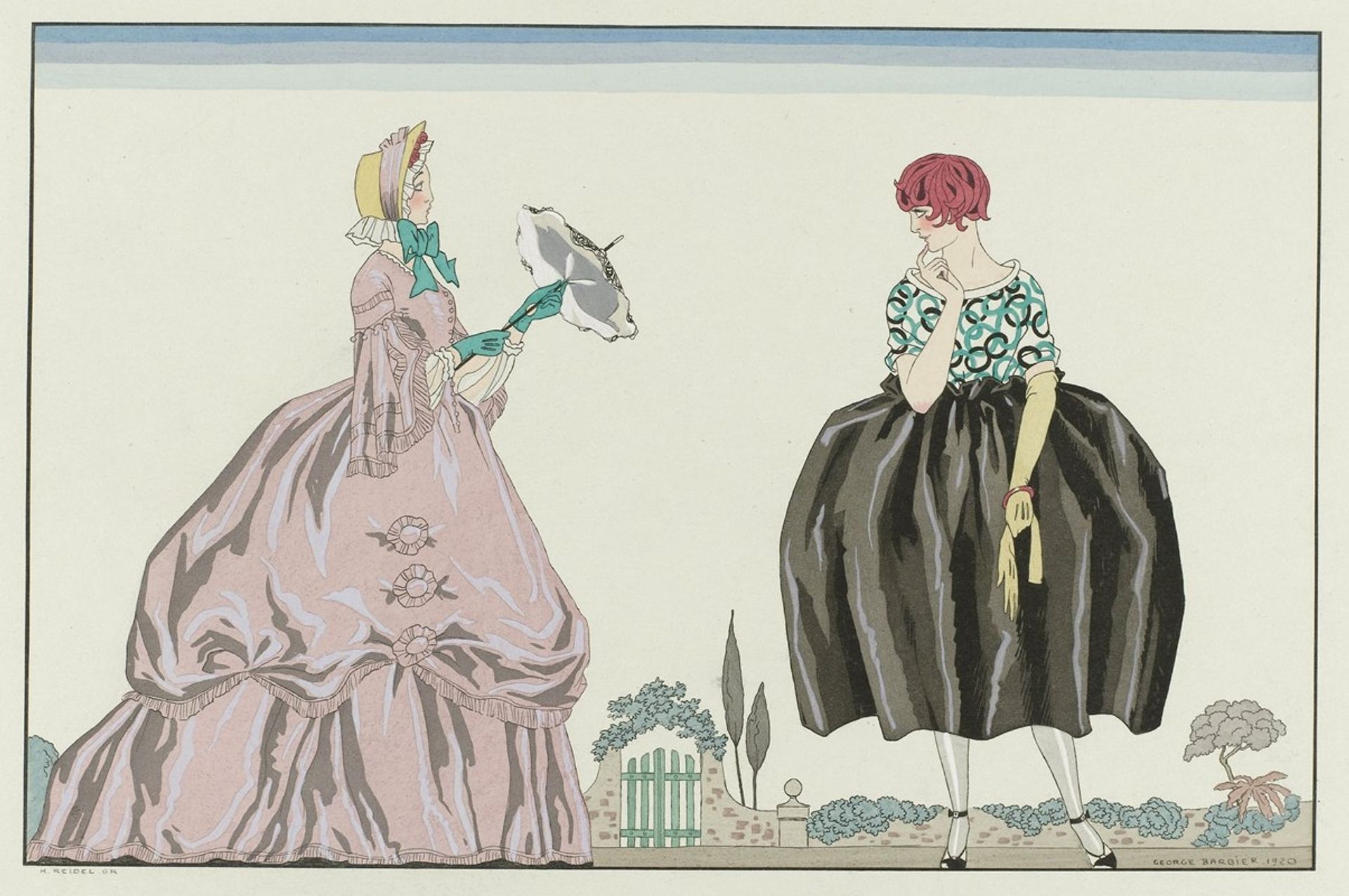 Grand-Mère & Petite-fille by George Barbier