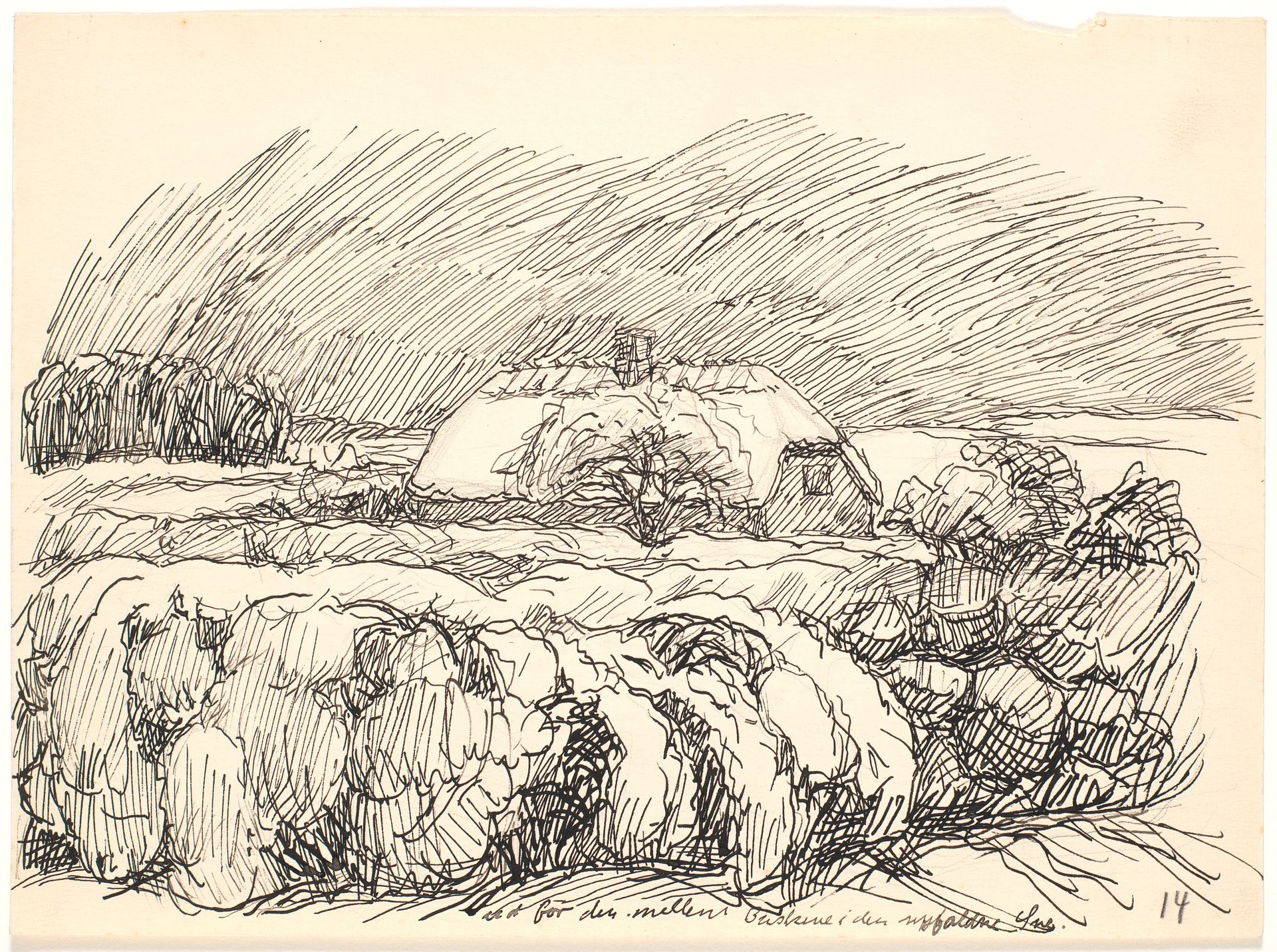 Ud for den mellem Buskene... by Fritz Syberg