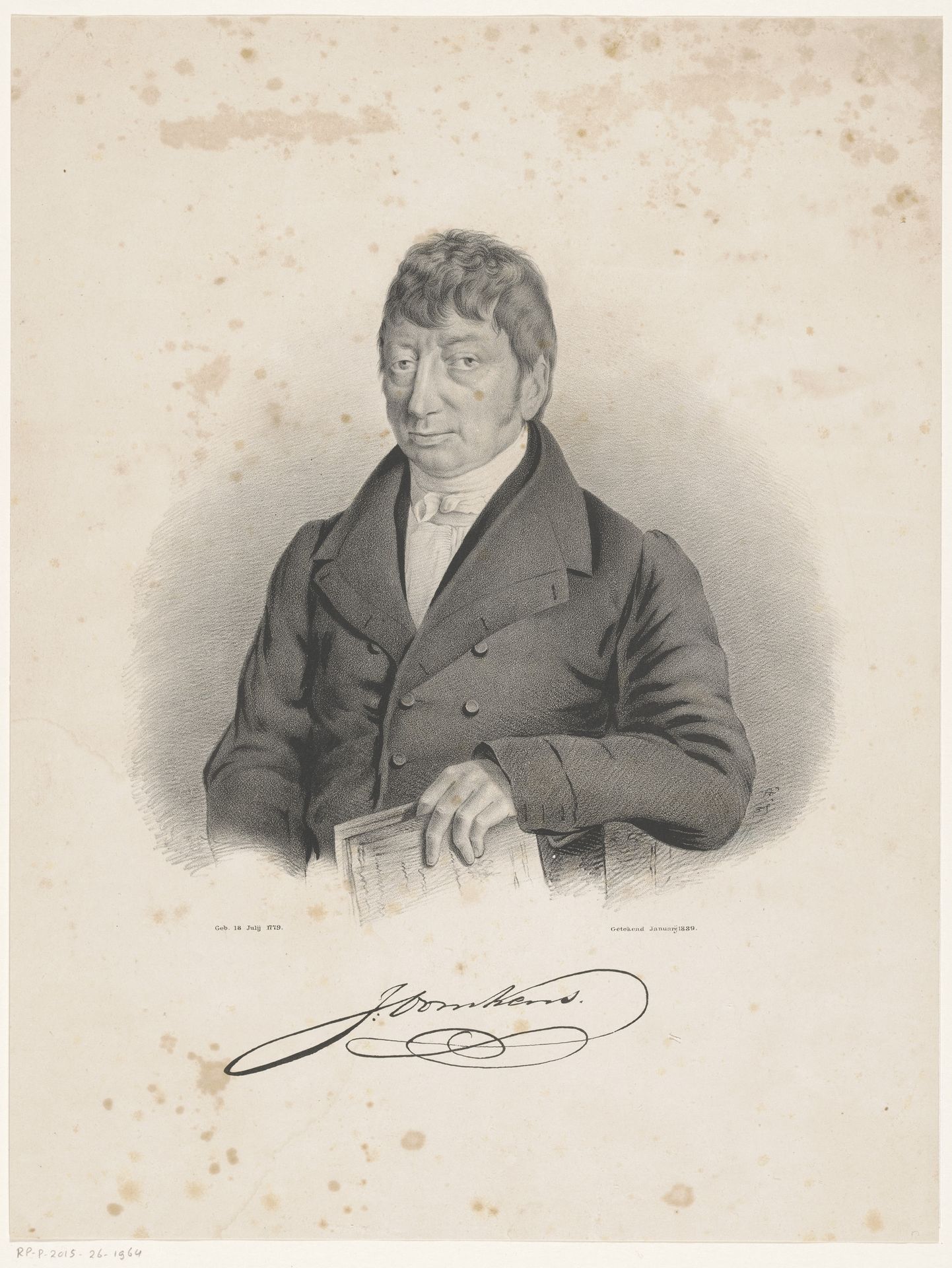 Portret van Jan Oomkens by Anonymous