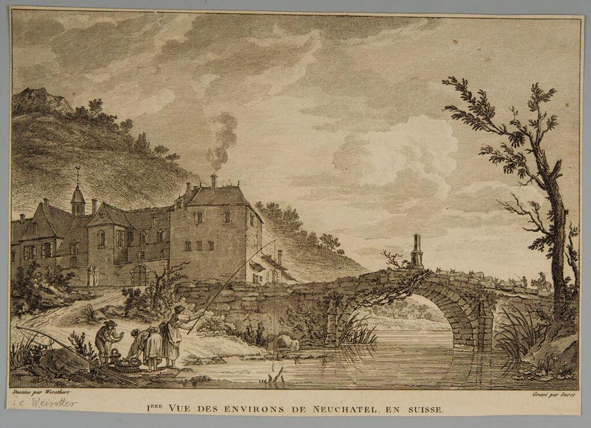 Primary View of the Area of NeufchÃ¢tel in Switzerland by Pierre Jean Duret