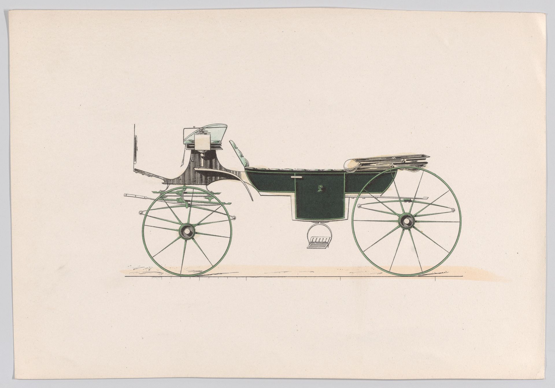 Design for Vis-A-Vis Carriage by Anonymous