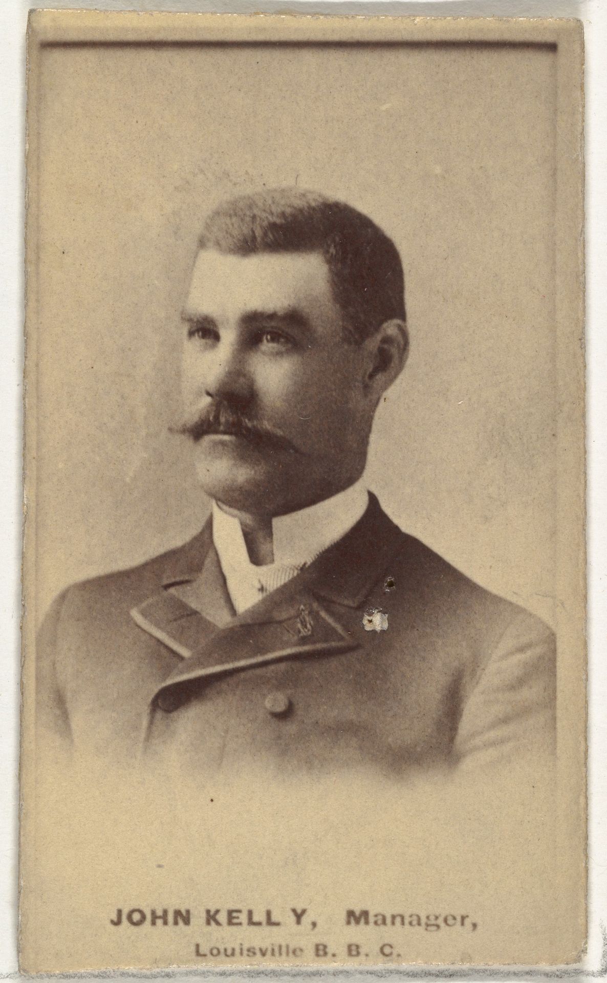 John O. "Kick" Kelly, Manager, Louisville Colonels, from the Old Judge series (N172) for Old Judge Cigarettes by Goodwin & Company