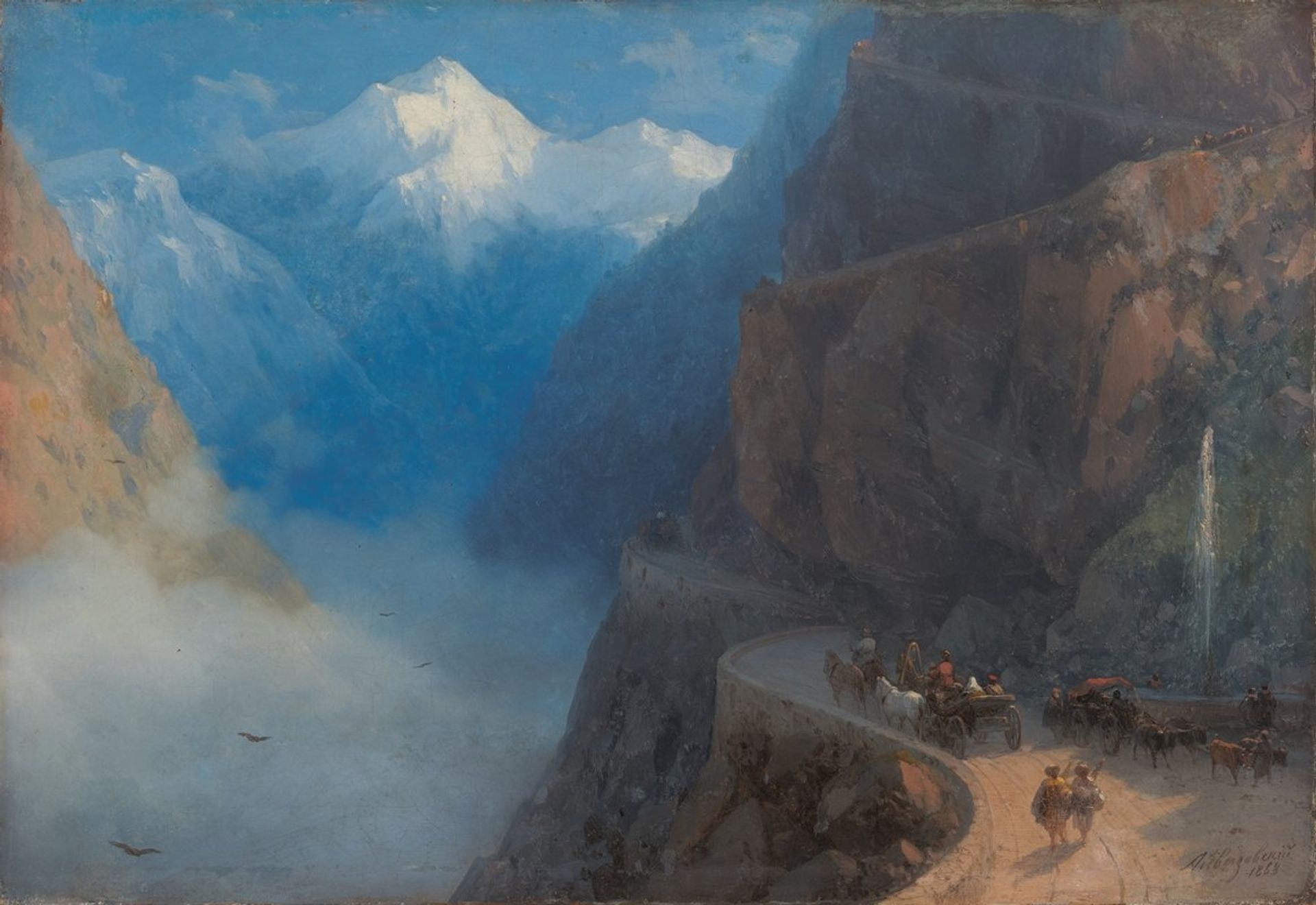 From Mleta to Gudauri by Ivan Konstantinovich Aivazovsky