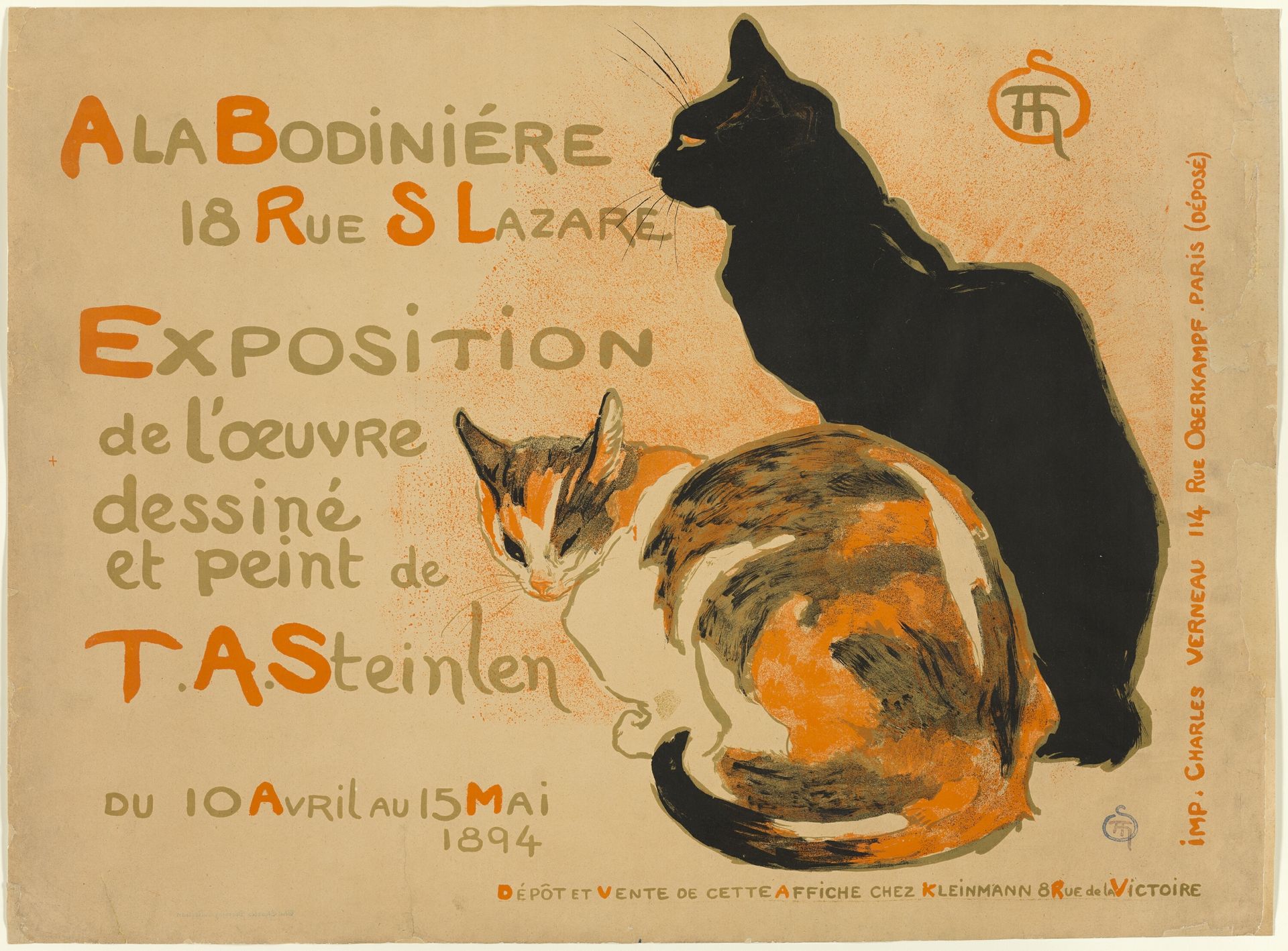 À la Bodiniére by Théophile Alexandre Steinlen