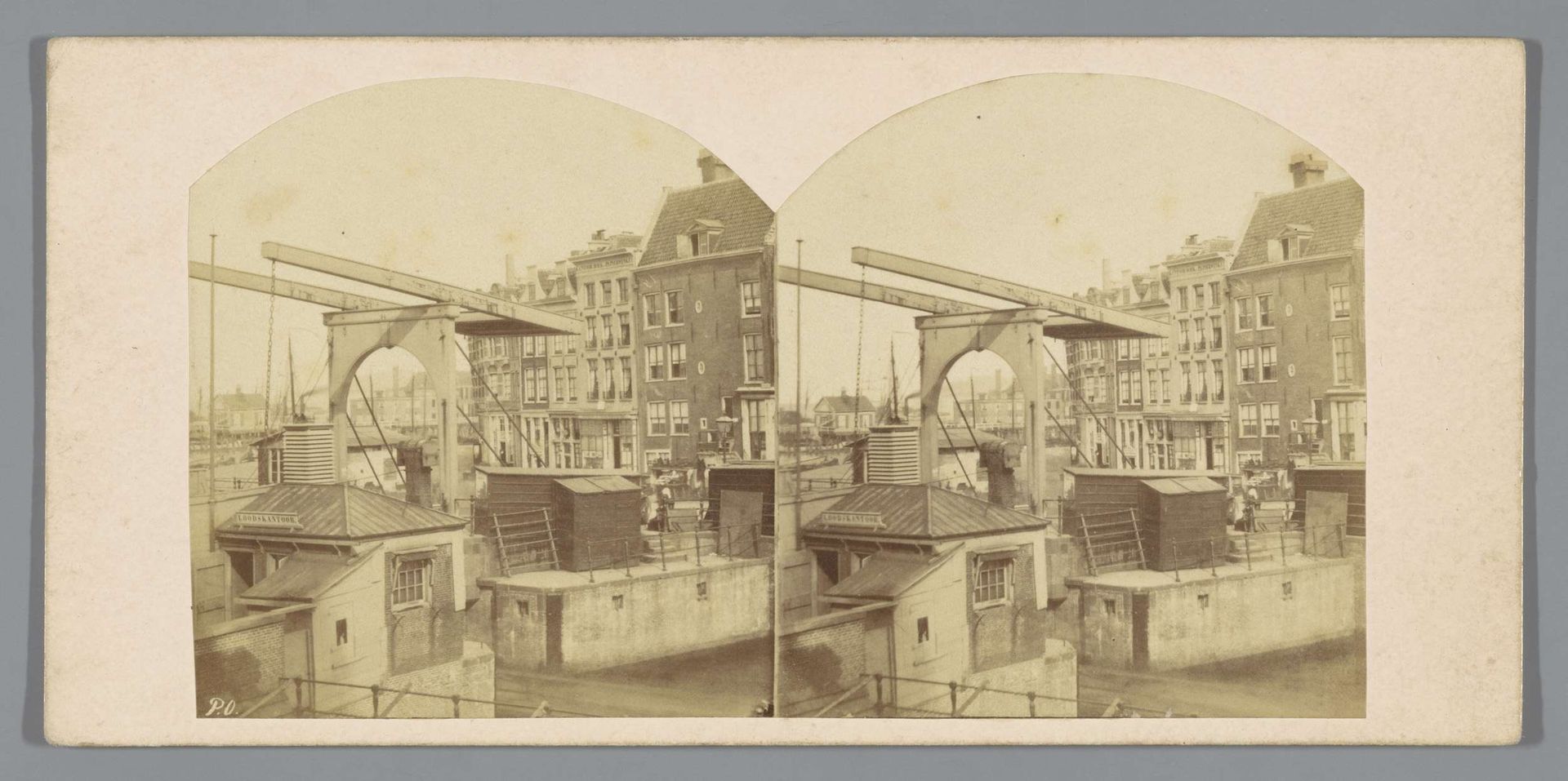 Haarlemmersluis in het Singel, Amsterdam by Pieter Oosterhuis