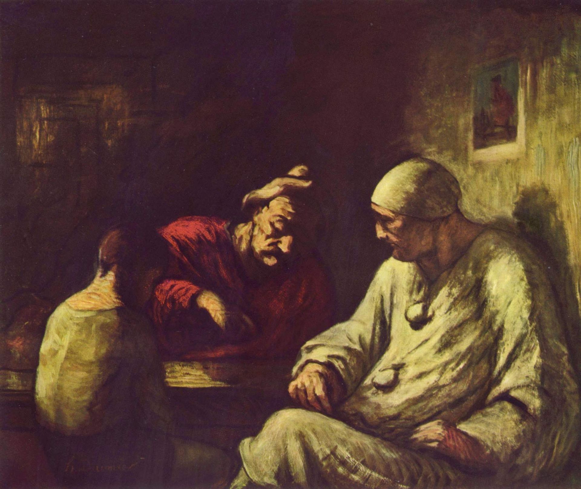 Catch the juggler by Honoré Daumier