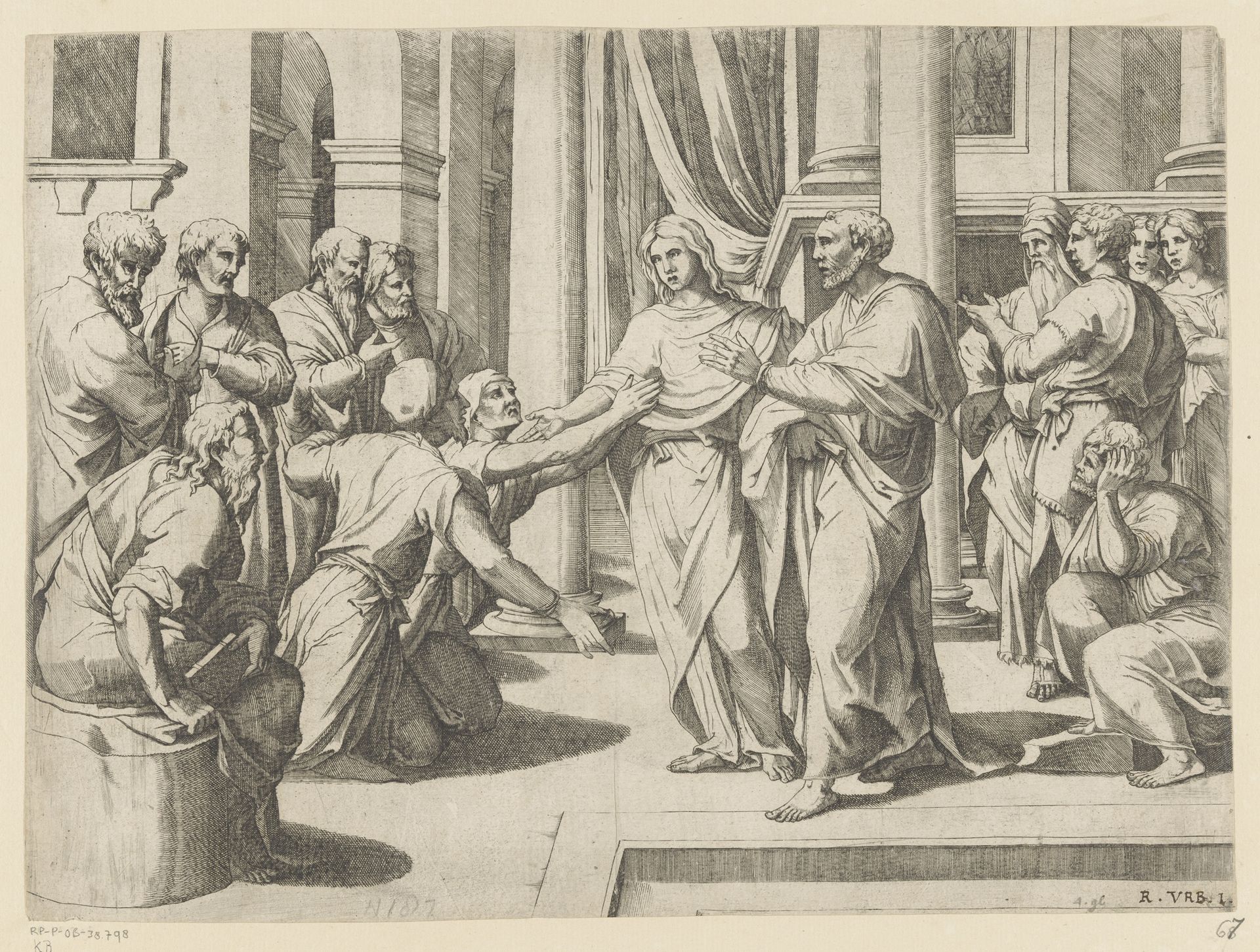 Christus in de tempel by Anonymous