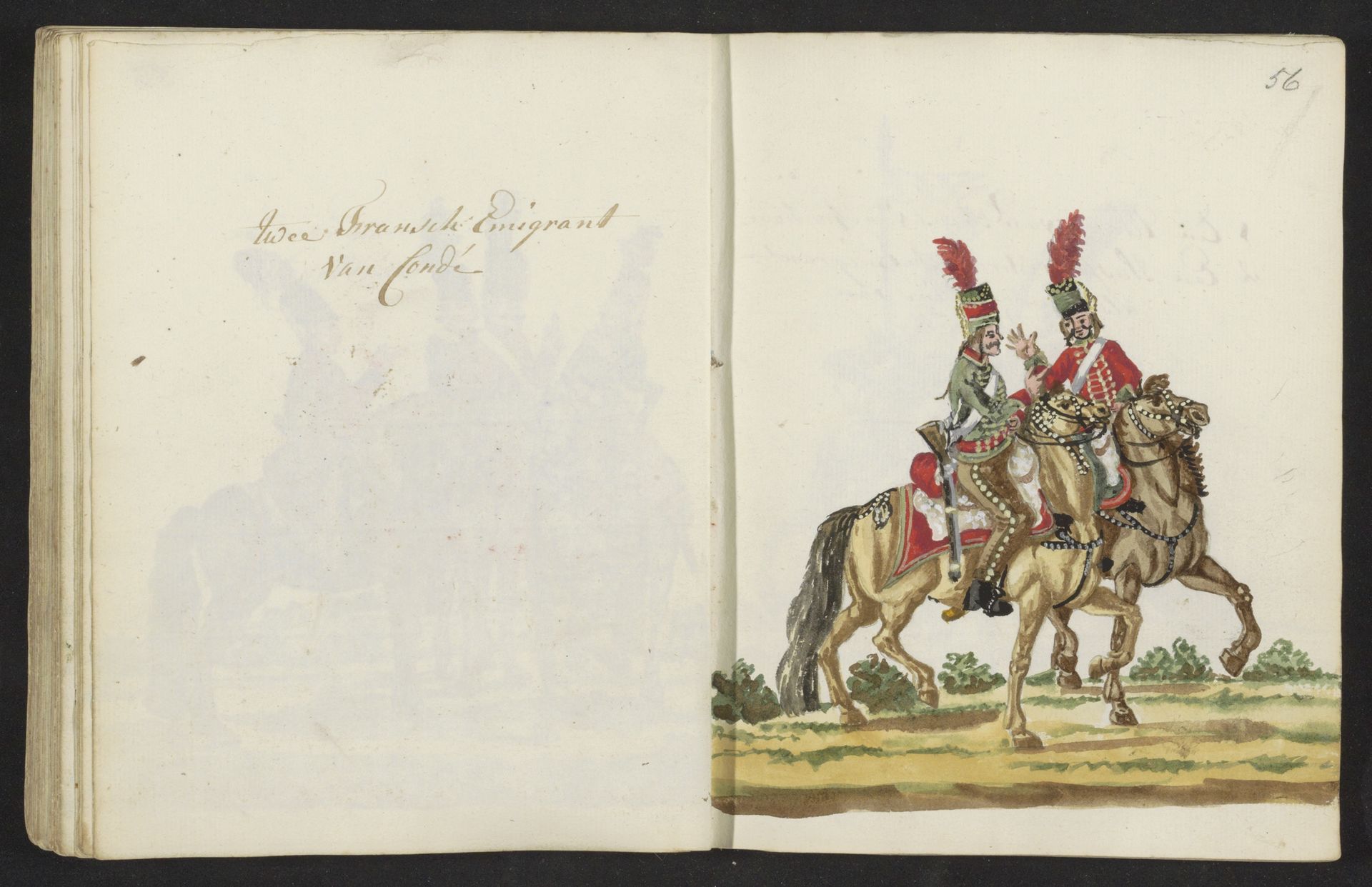 Uniformen van Franse cavalerie van Condé by S.G. Casten
