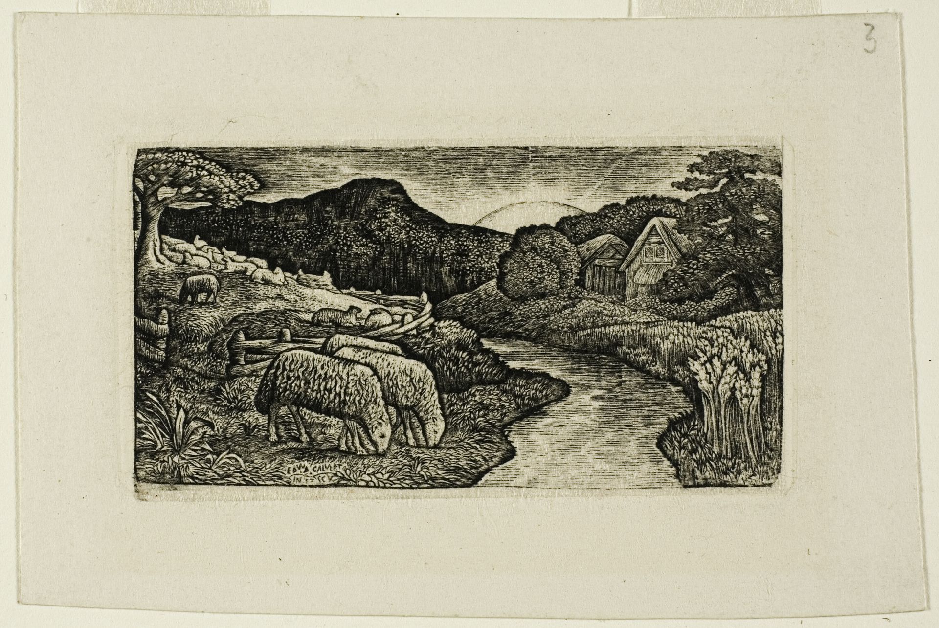 The Sheep of this Pasture by Edward Calvert