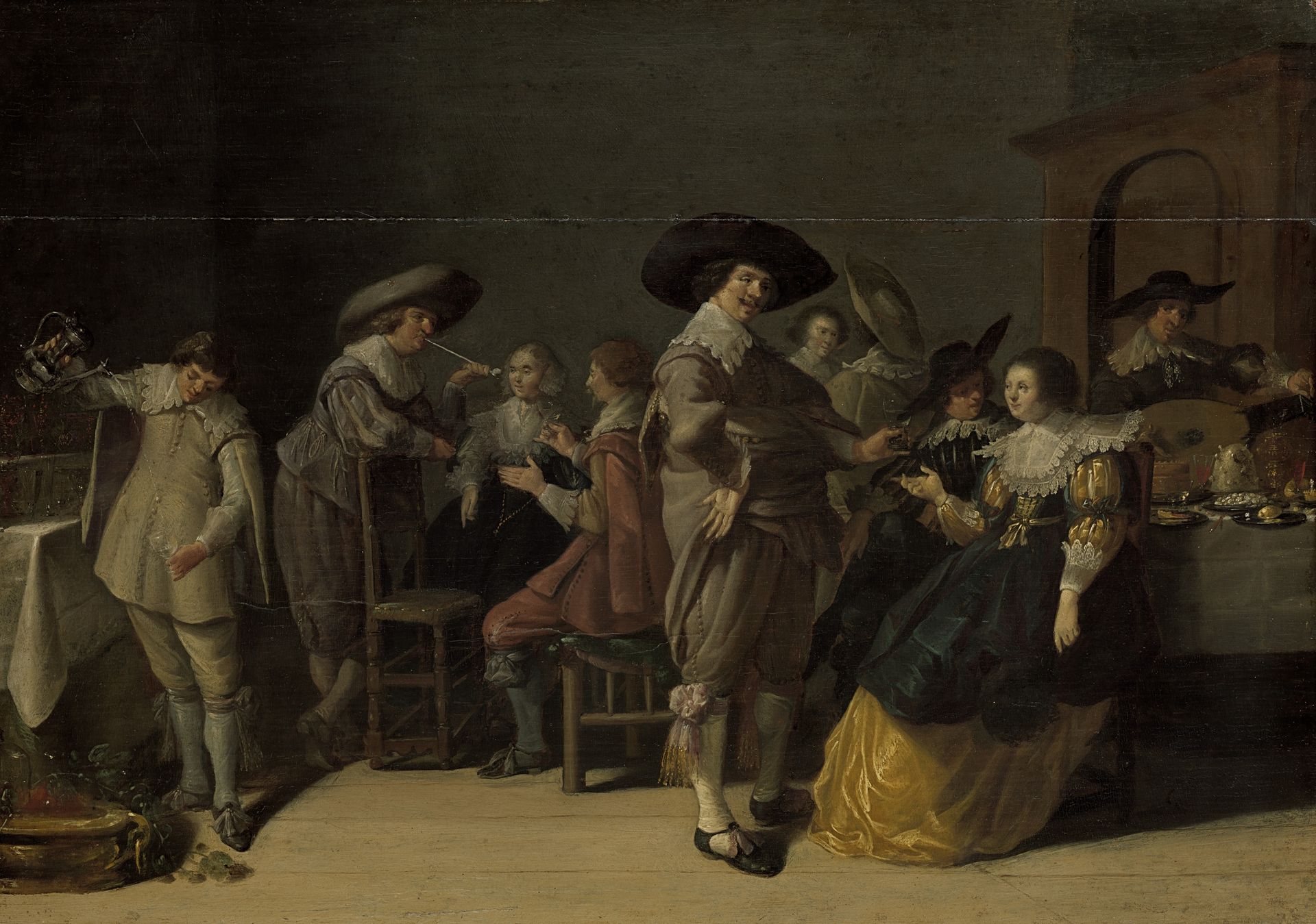 Distinguished Company in a Room by Anthonie Palamedesz.