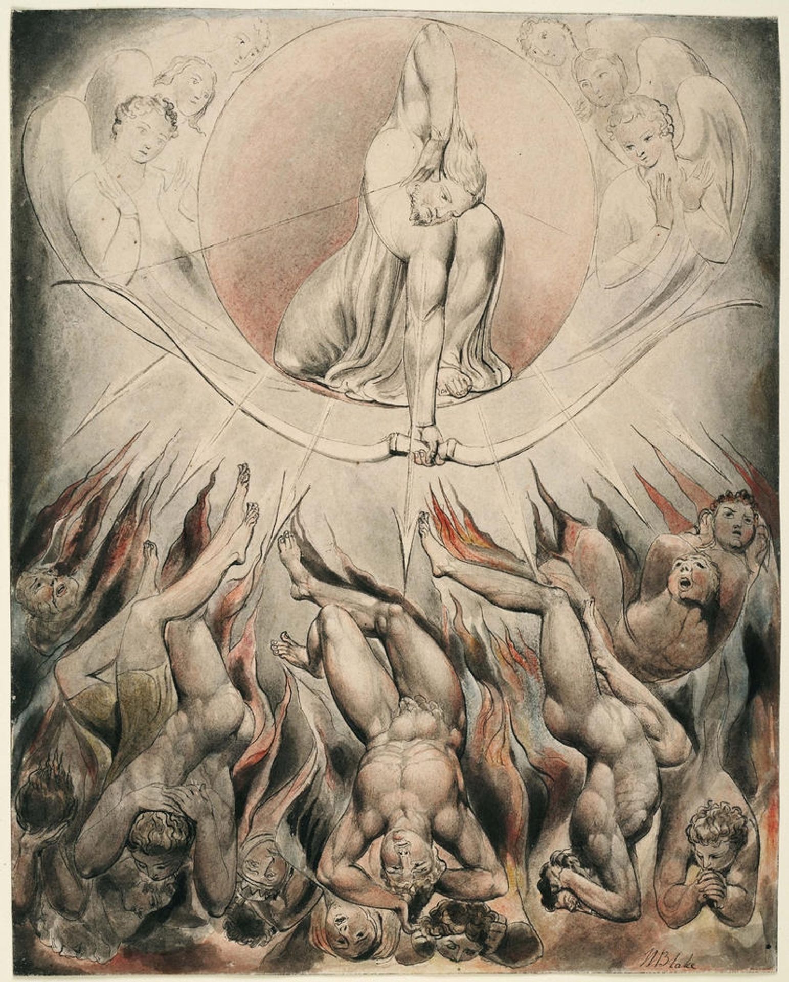 Illustration to Milton`s Paradise Lost by William Blake