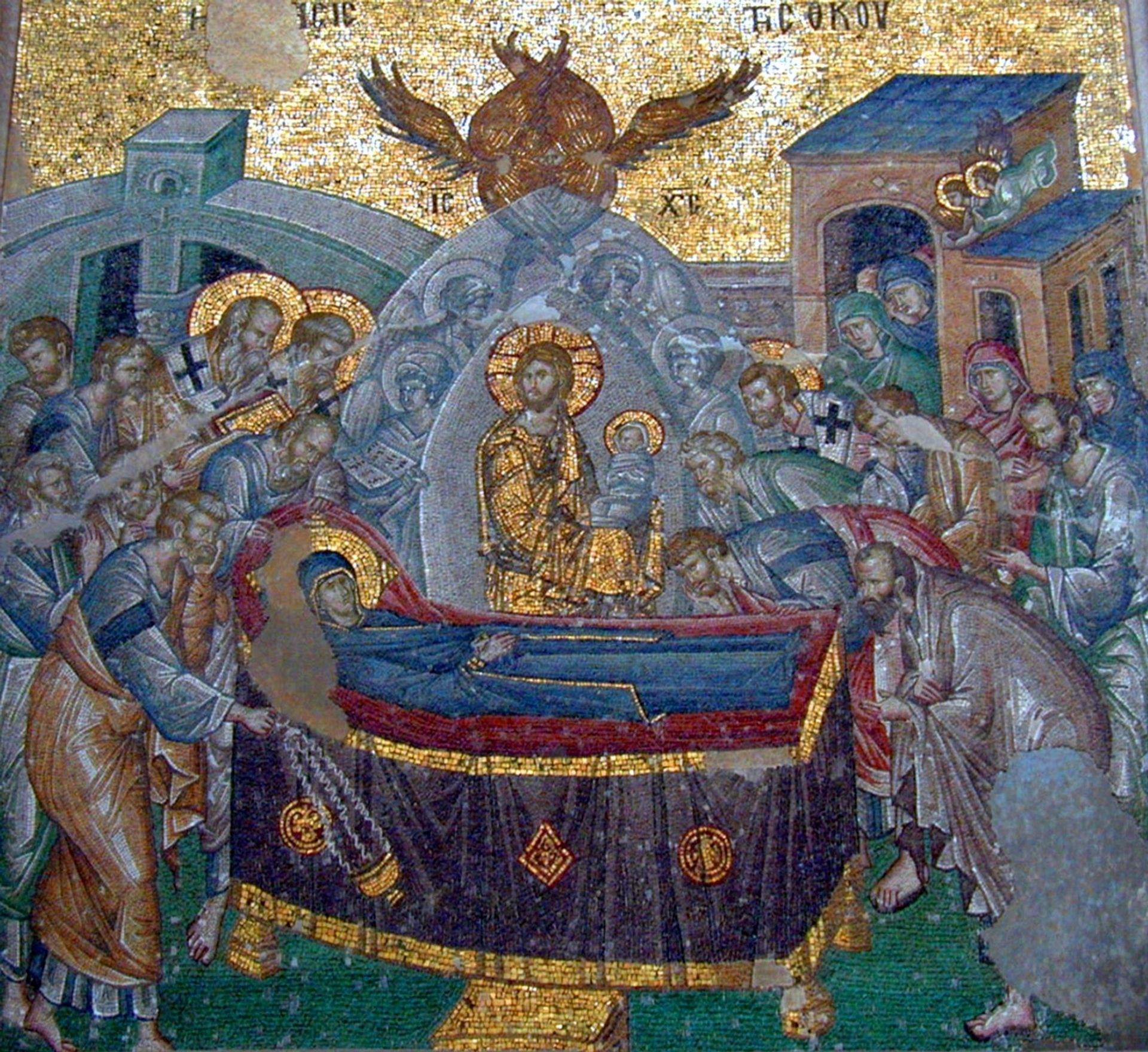 Koimesis Mosaic by Byzantine Mosaics