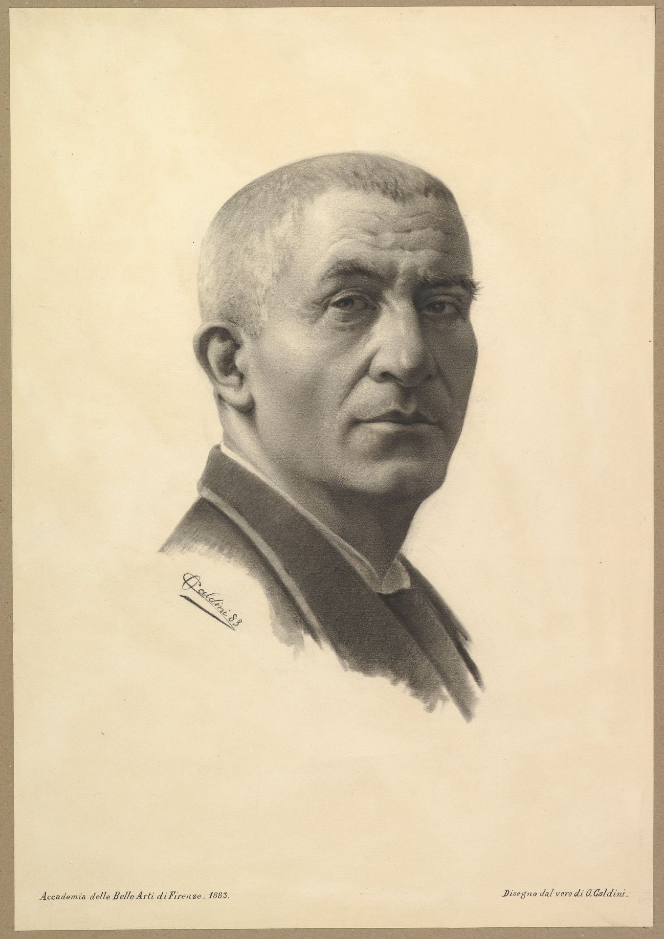 Portrait Head of a Man by Oresto Caldini