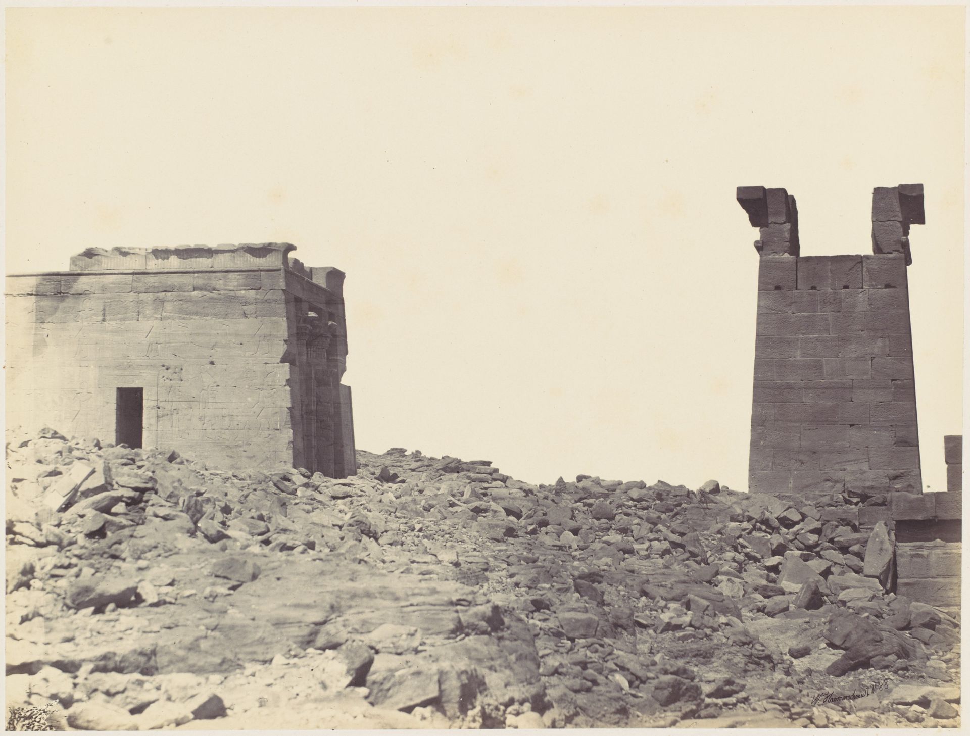 Temple de Dandour en Nubie by Wilhelm Hammerschmidt