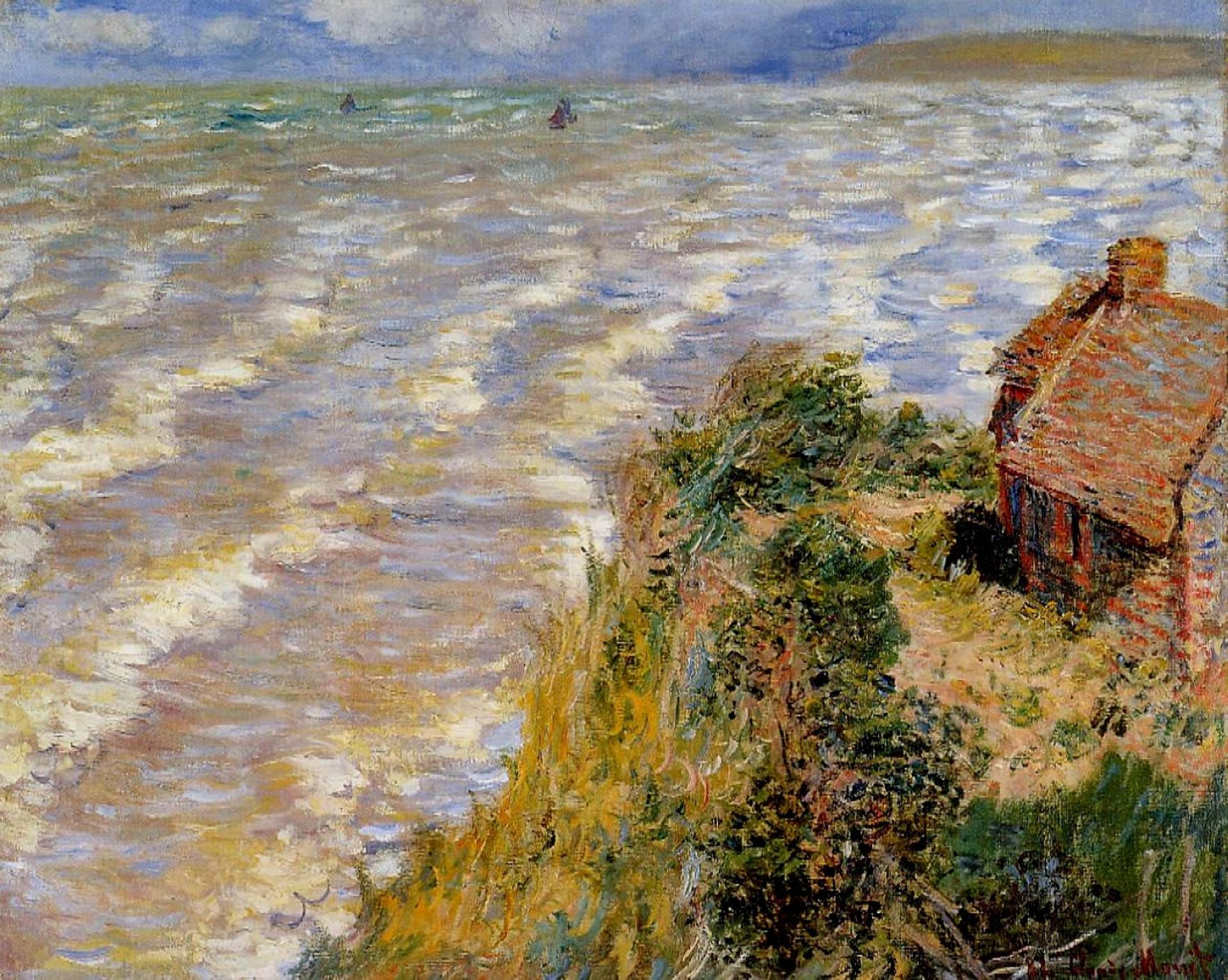 Rising Tide at Pourville by Claude Monet