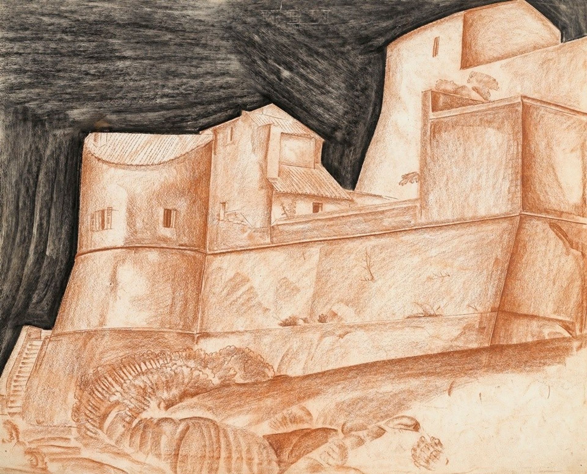 The House At Port-Cros by Alexandre Jacovleff