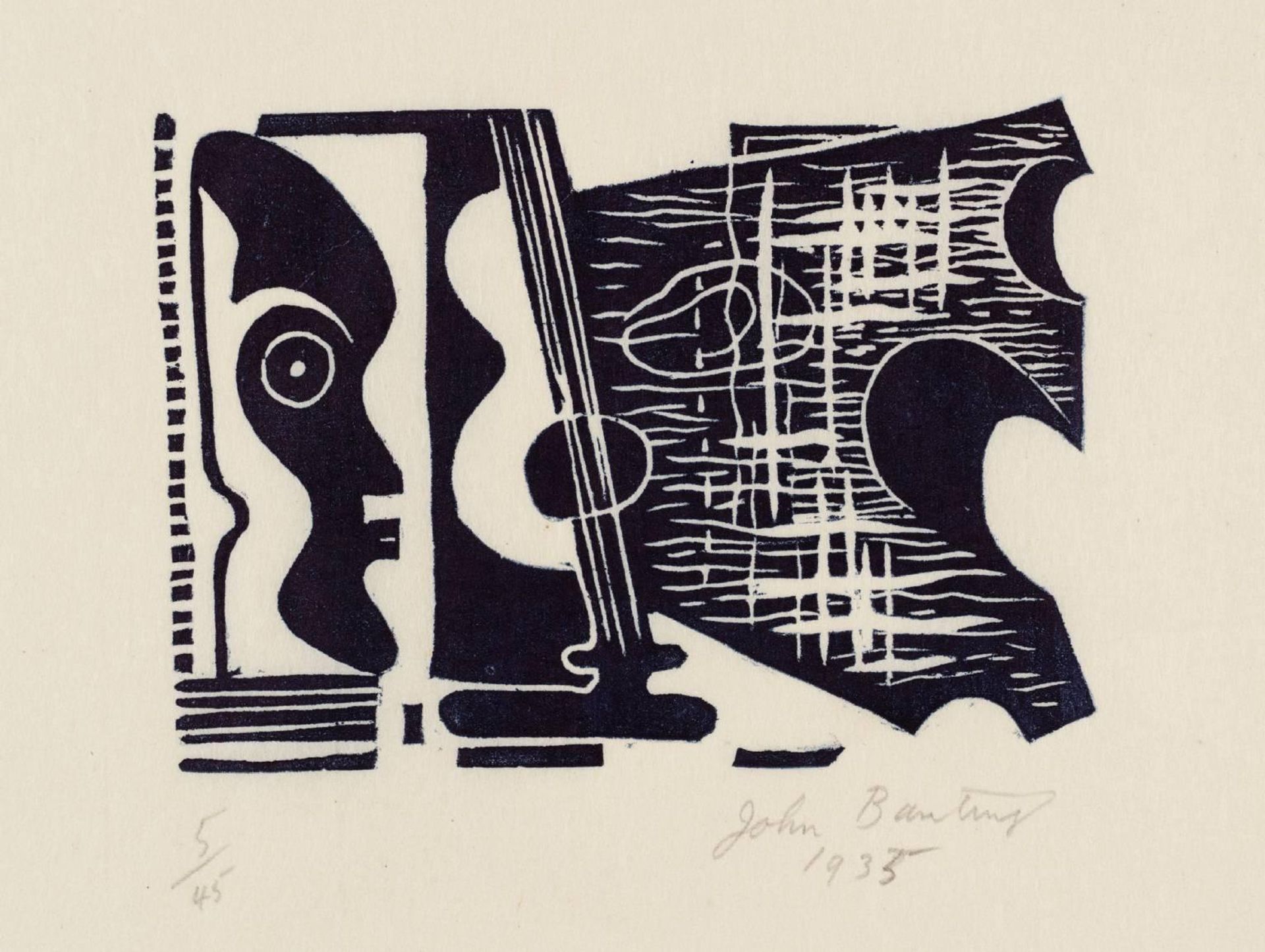 Negro Guitarist by  John Banting