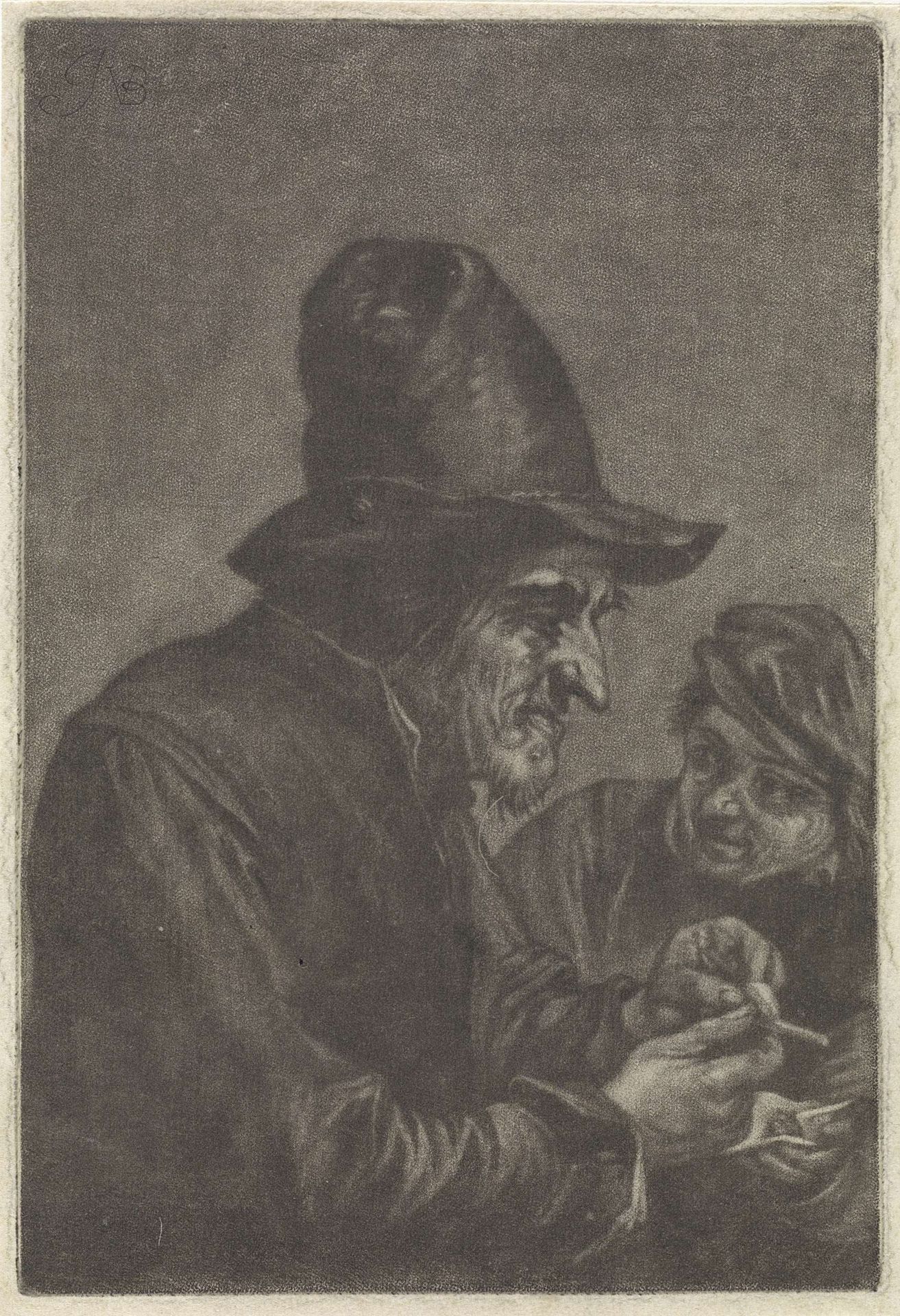 Boer stopt zijn pijp (variant B) by Jan van der Bruggen