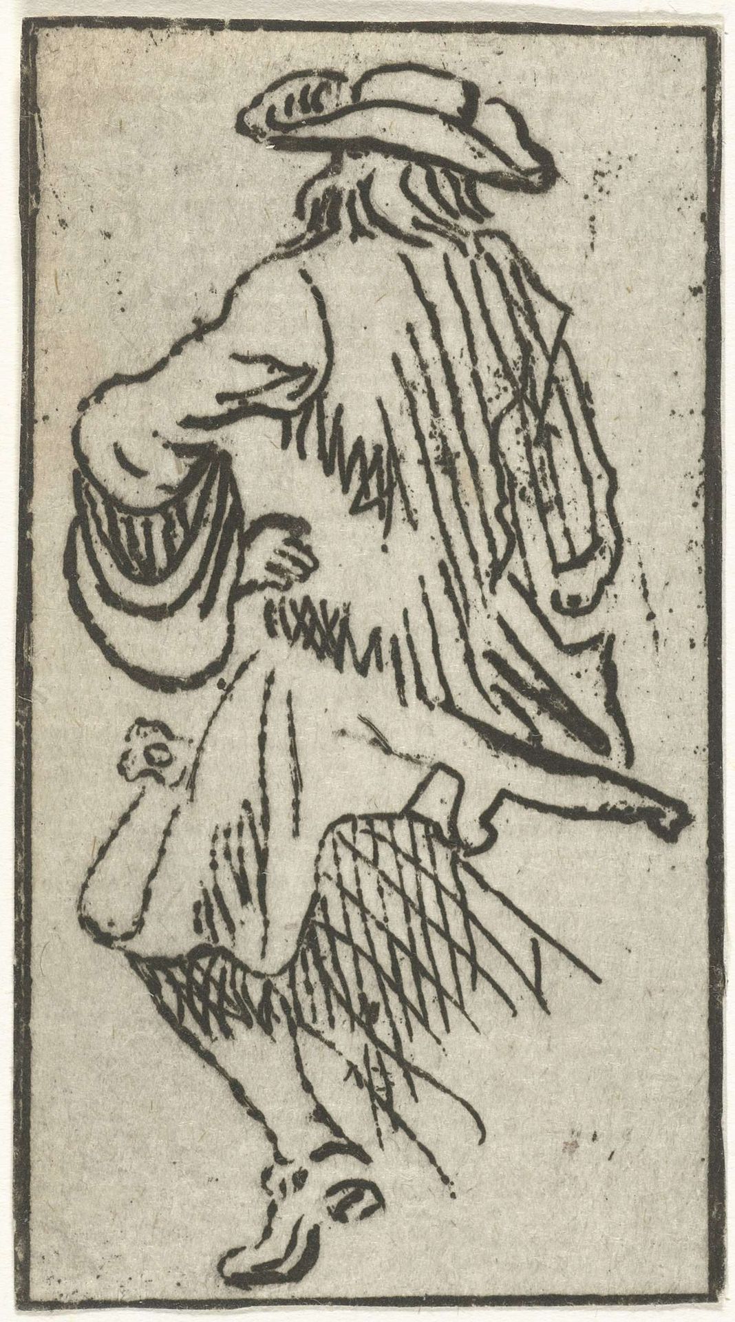 Zittende man, op de rug gezien by Jacob Hoolaart