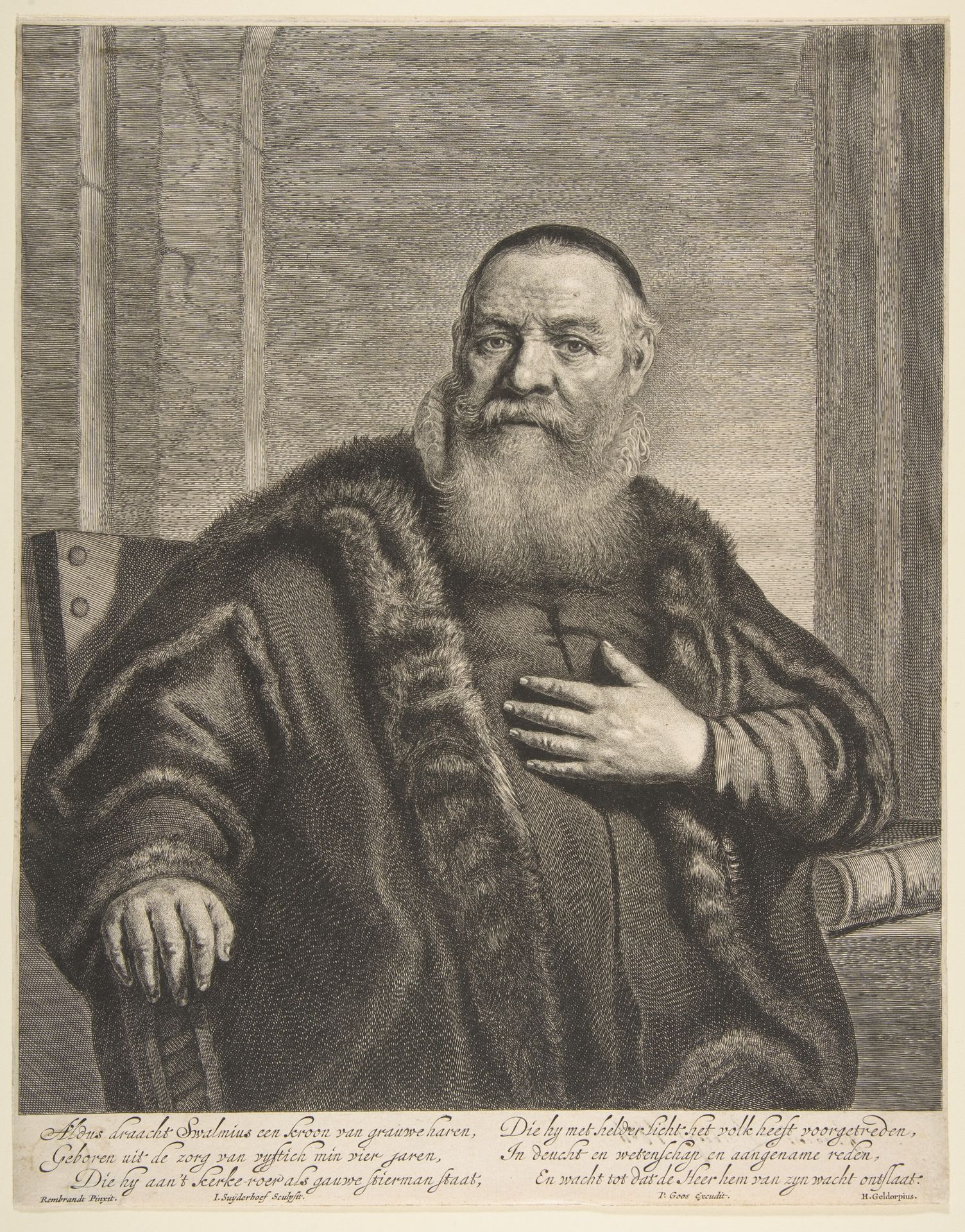 Portrait of Eleazor Swalmius by Jonas Suyderhoef