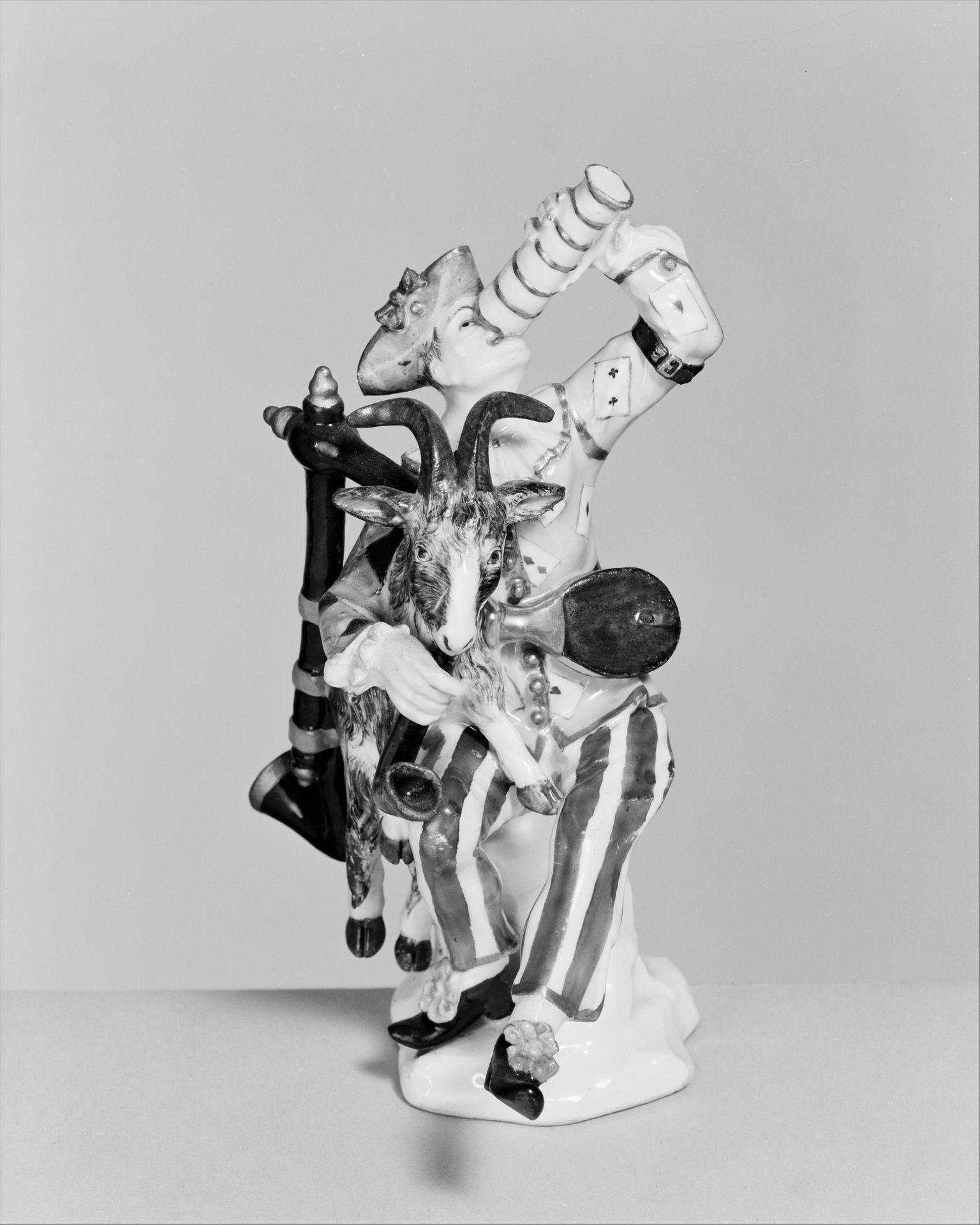 Harlequin with goat by Meissen Manufactory