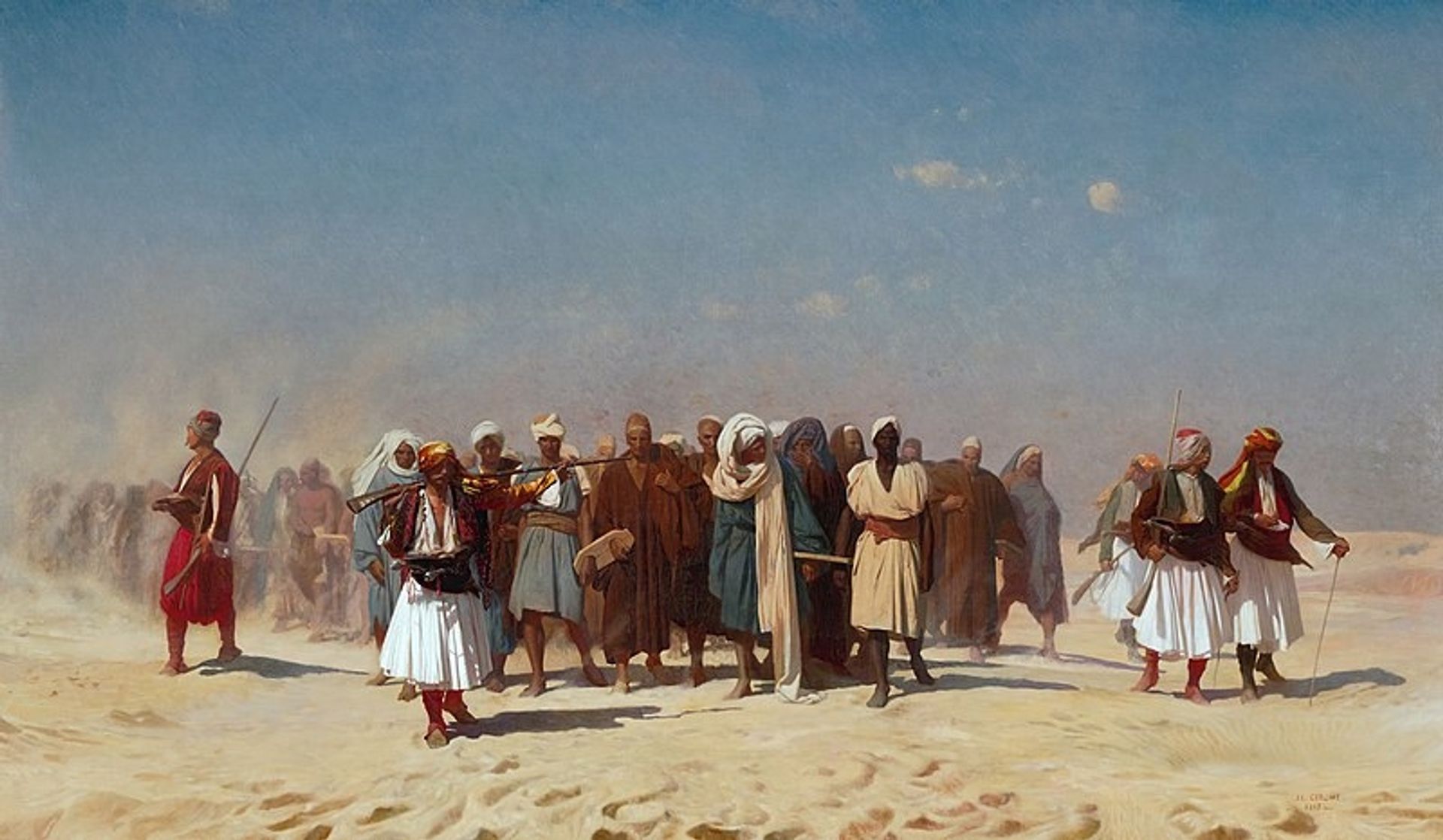 Egyptian Recruits Crossing the Desert by Jean-Léon Gérôme