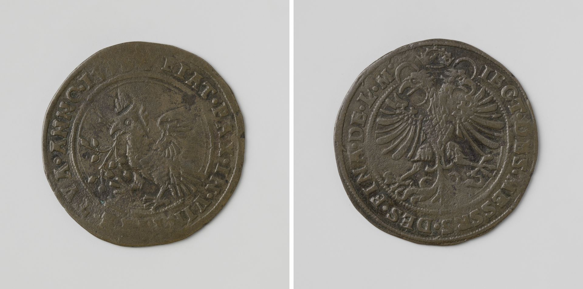 Wapenstilstand van Nice tussen Karel V, Duits keizer en Frans I, koning van Frankrijk, rekenpenning van de raad van Financien van Karel V by Anonymous