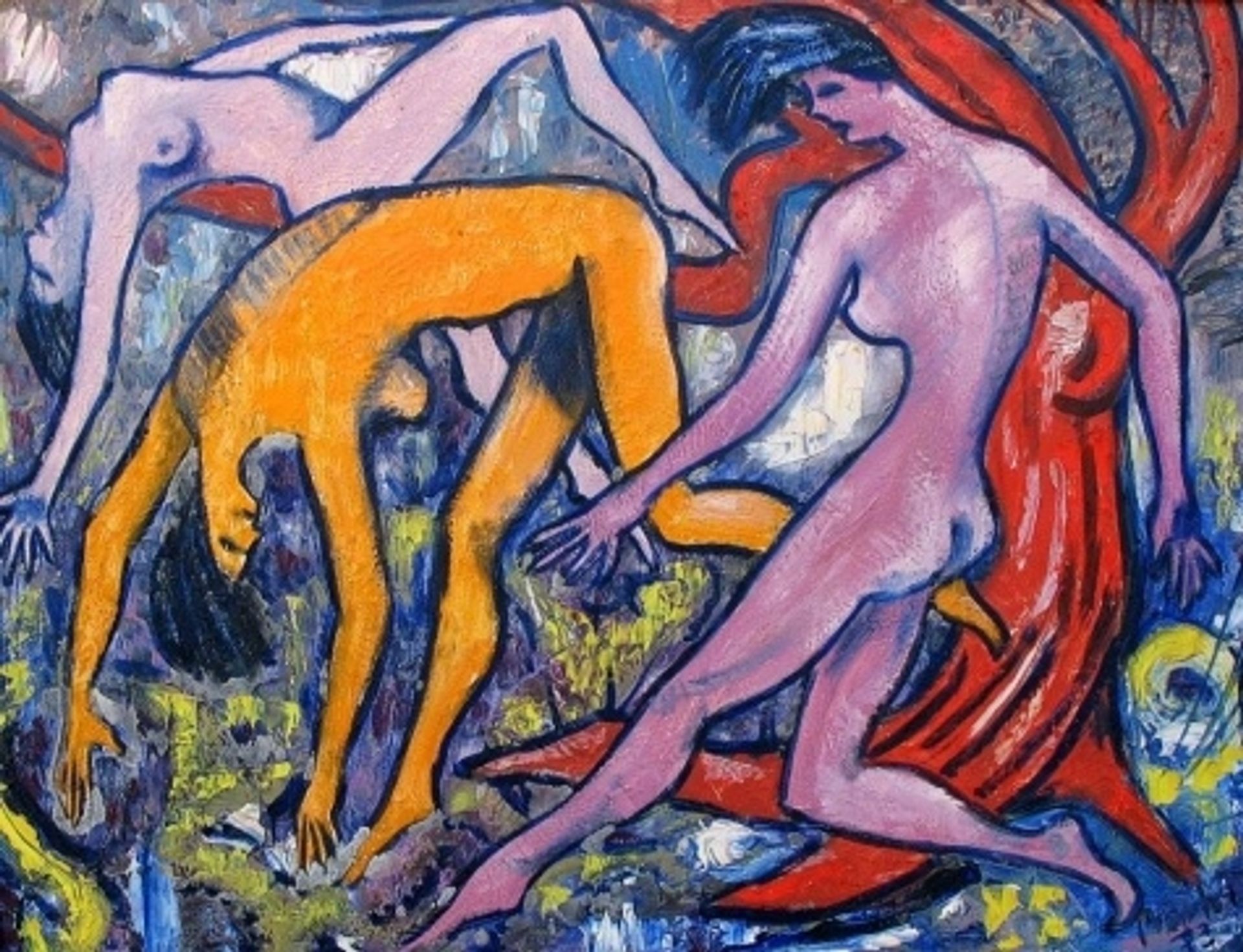 Naked women's dance by Endre Bartos