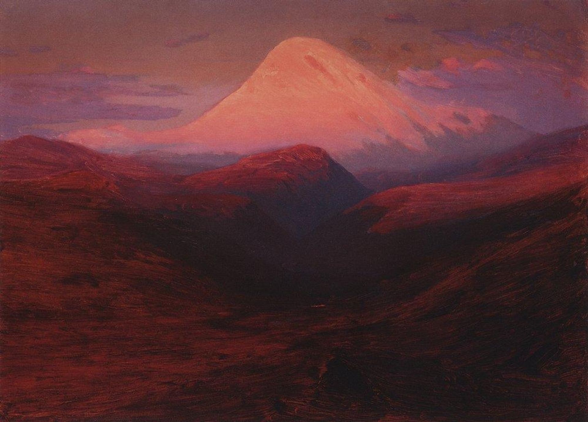 Elbrus in the Evening by Arkhyp Kuindzhi