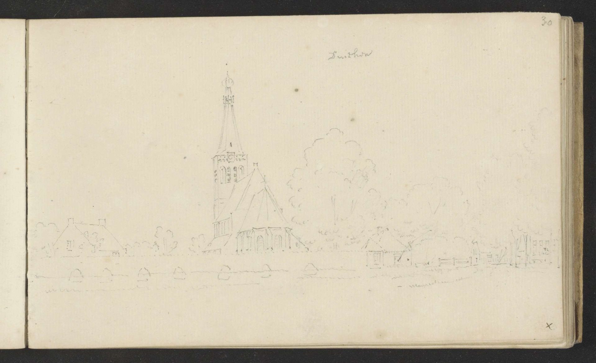 Gezicht op Dinther by Cornelis Pronk
