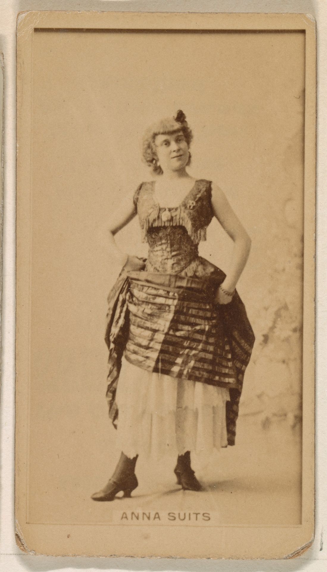 Anna Suits, from the Actresses series (N245) issued by Kinney Brothers to promote Sweet Caporal Cigarettes by Kinney Brothers Tobacco Company