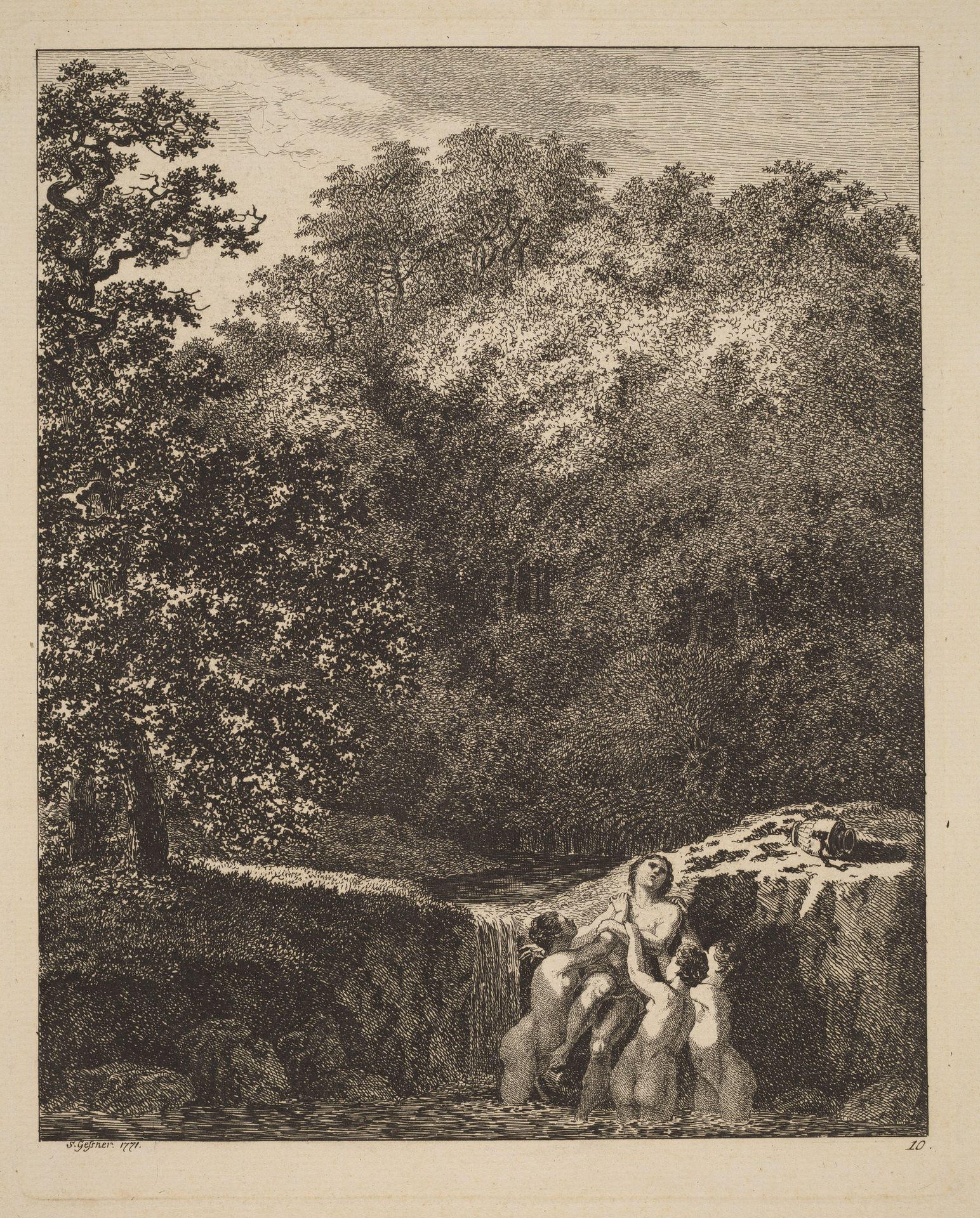 Hylas and the Nymphs by Salomon Gessner