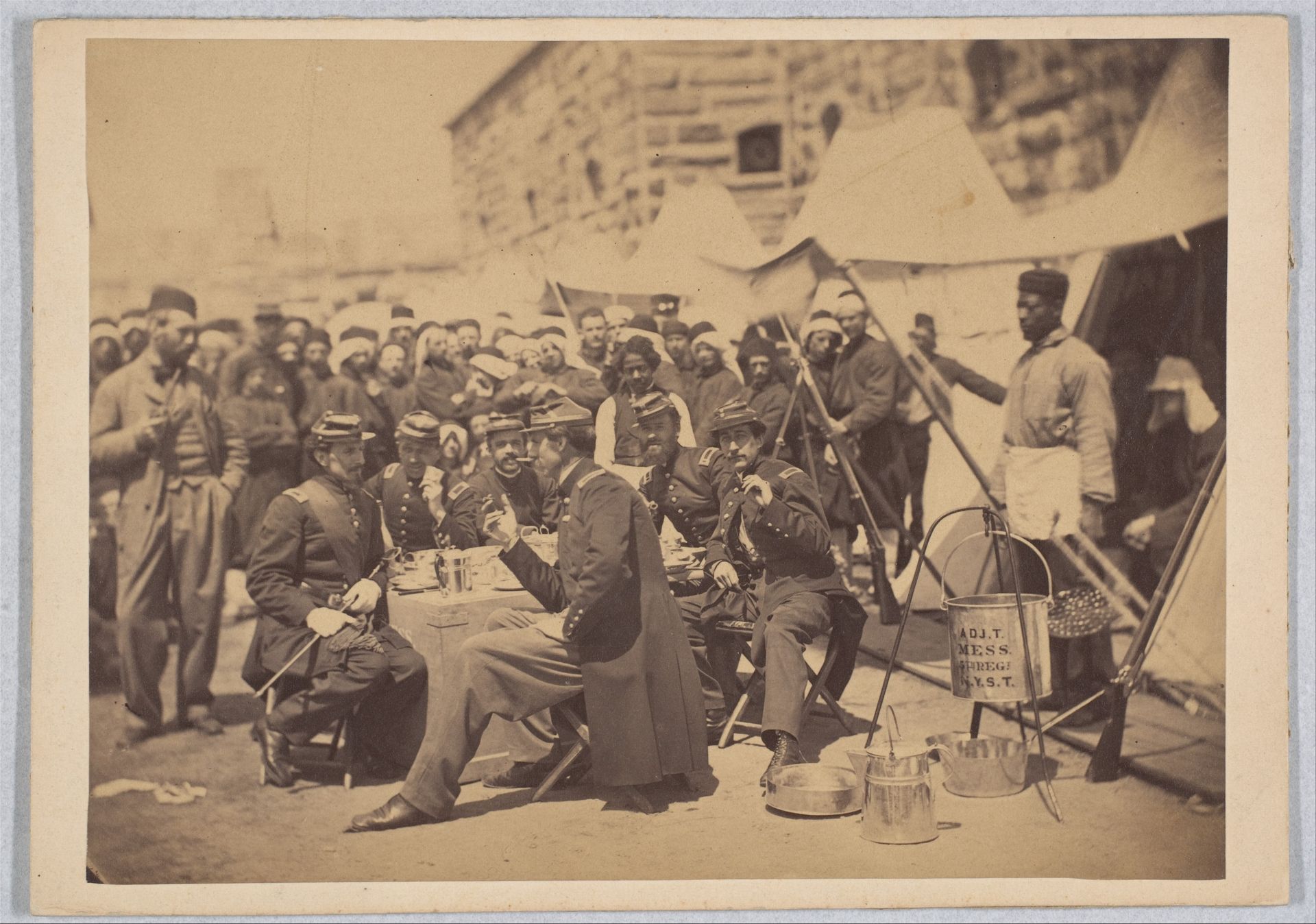 Duryea Zouaves, Fort Schuyler Adjuant Mess by Stacy