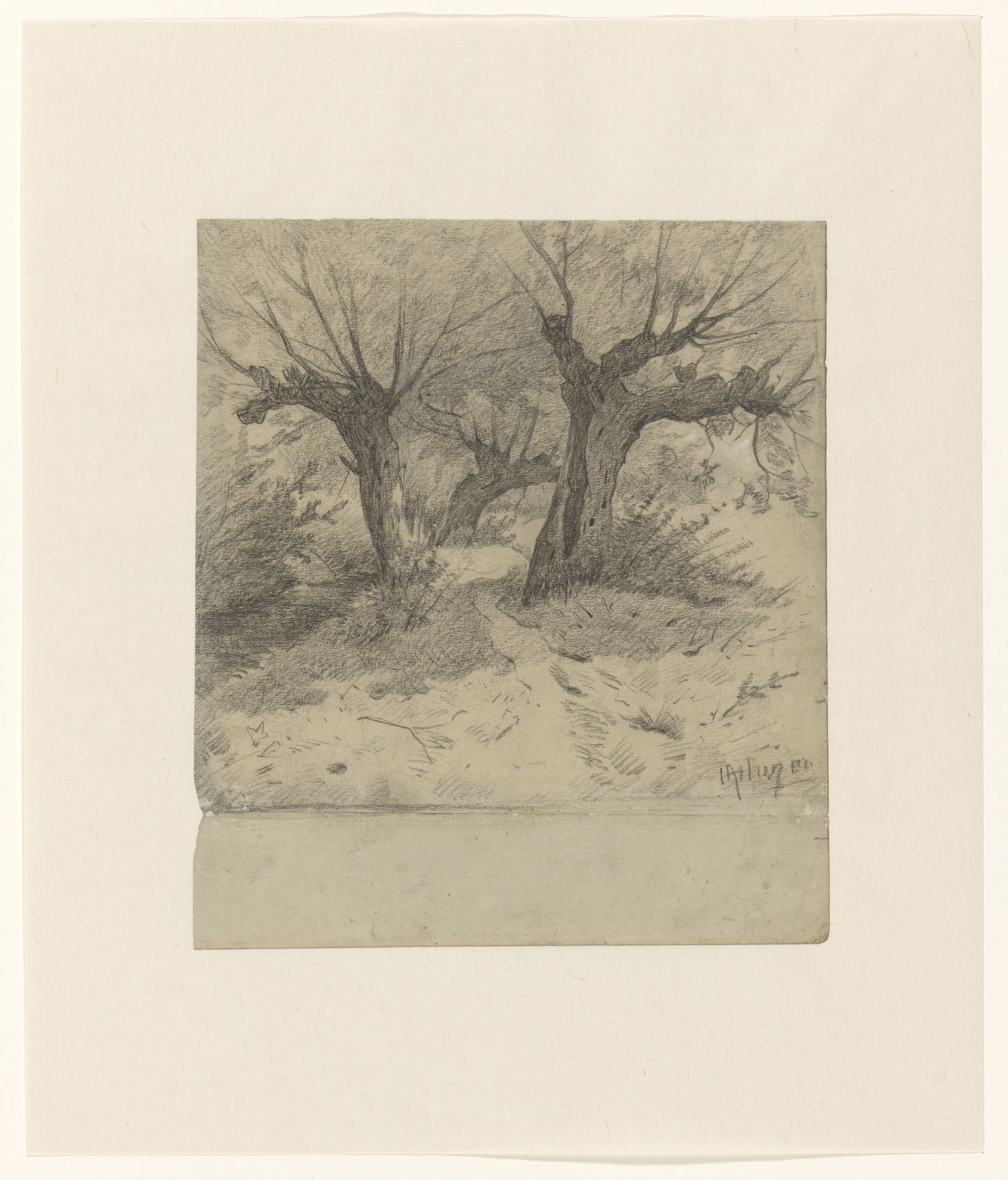 Bosgezicht by Hendrikus Alexander van Ingen