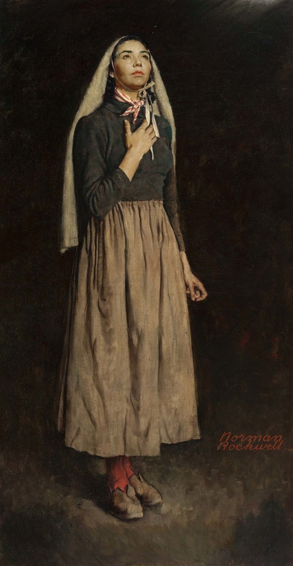 The Song of Bernadette by Norman Rockwell