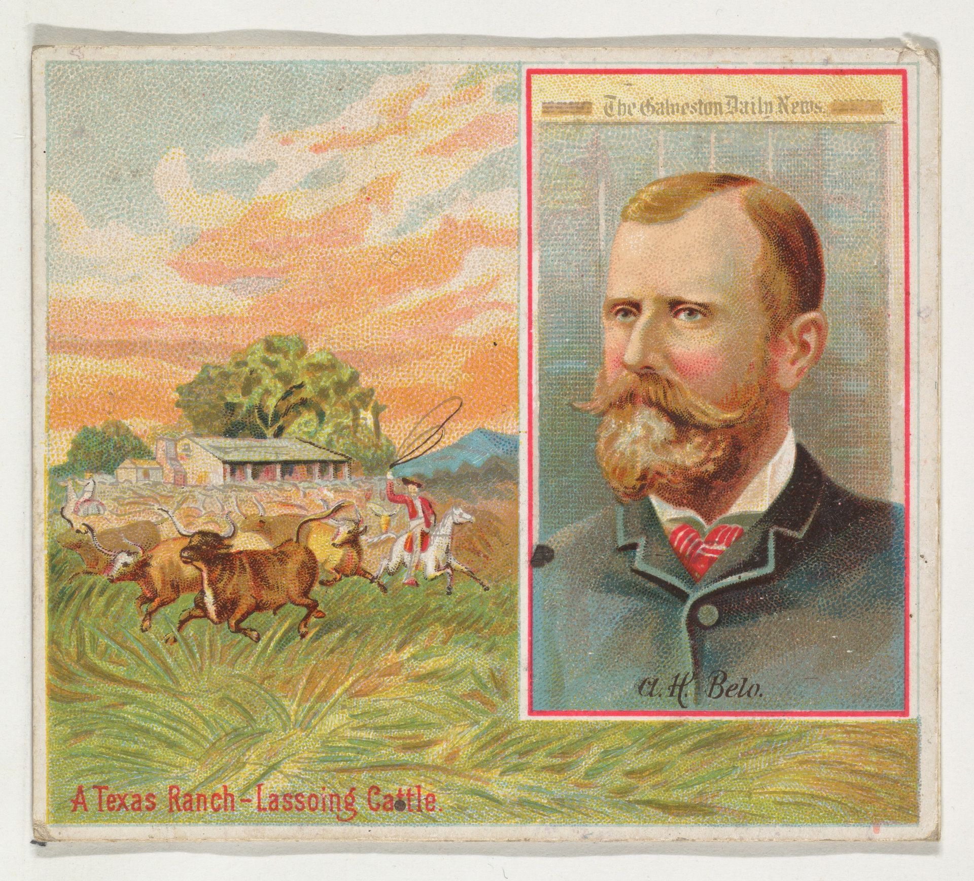 A.H. Belo, The Galveston Daily News, from the American Editors series (N35) for Allen & Ginter Cigarettes by Allen & Ginter