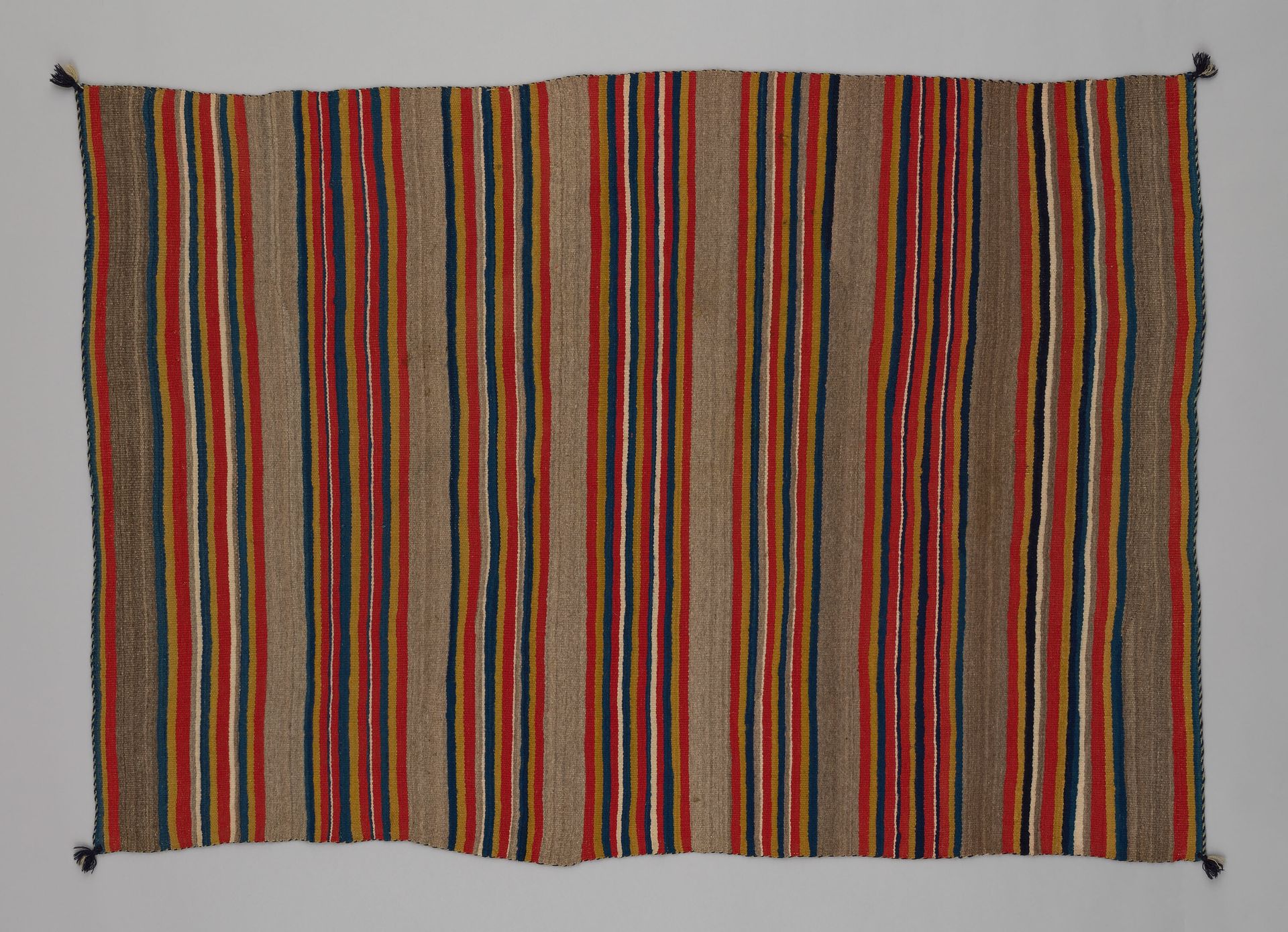 Shoulder Blanket with Plain-Stripe Design by Navajo (Diné)