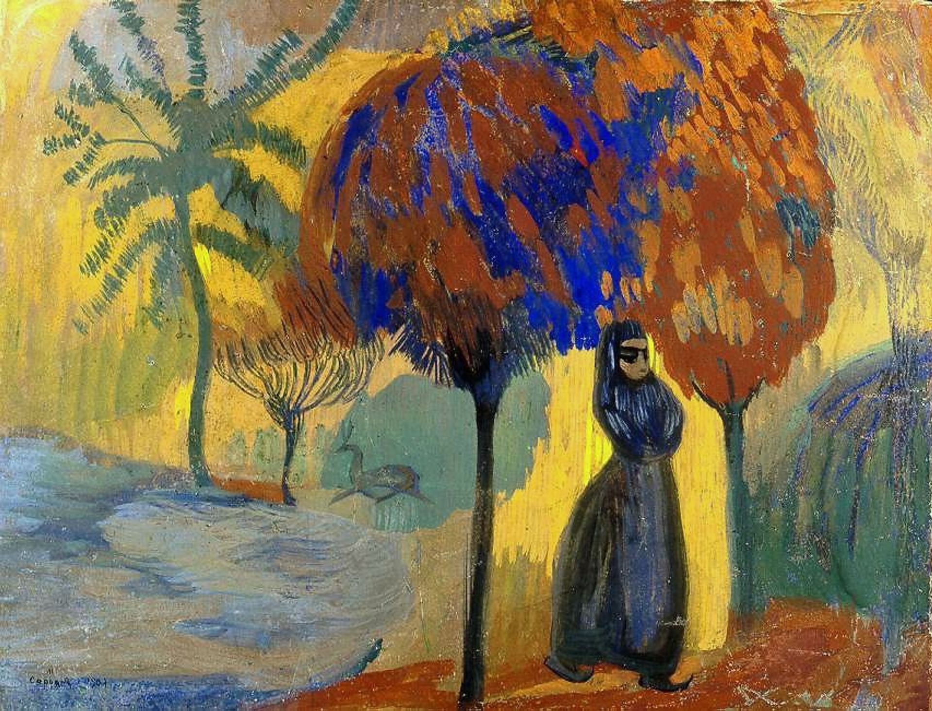 Under the trees by Martiros Sarian