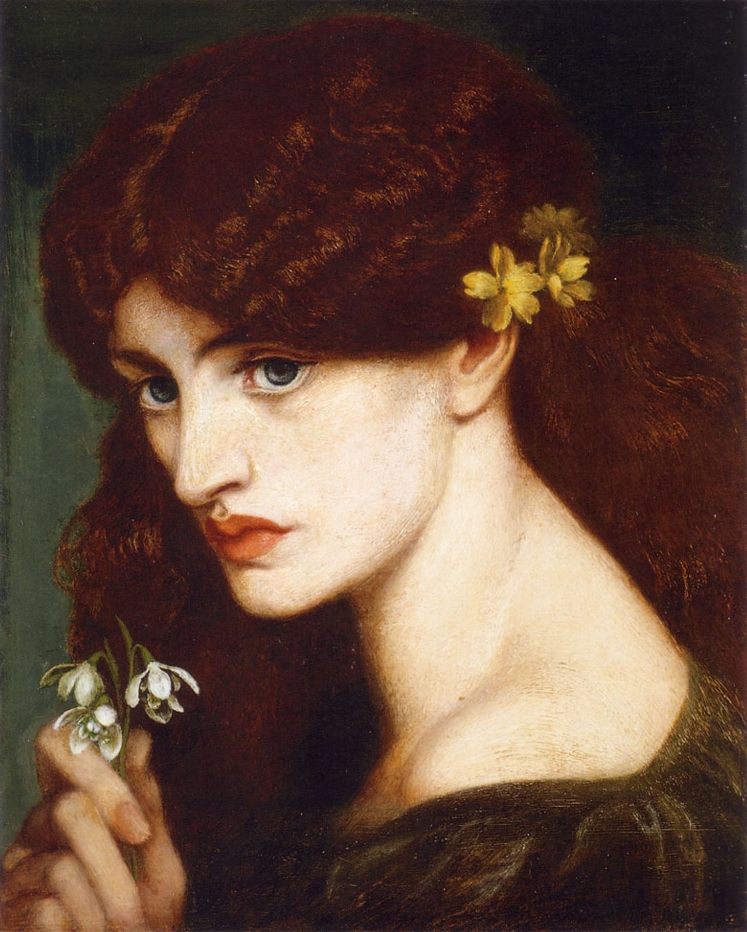 Blanzifiore (Snowdrops) by Dante Gabriel Rossetti