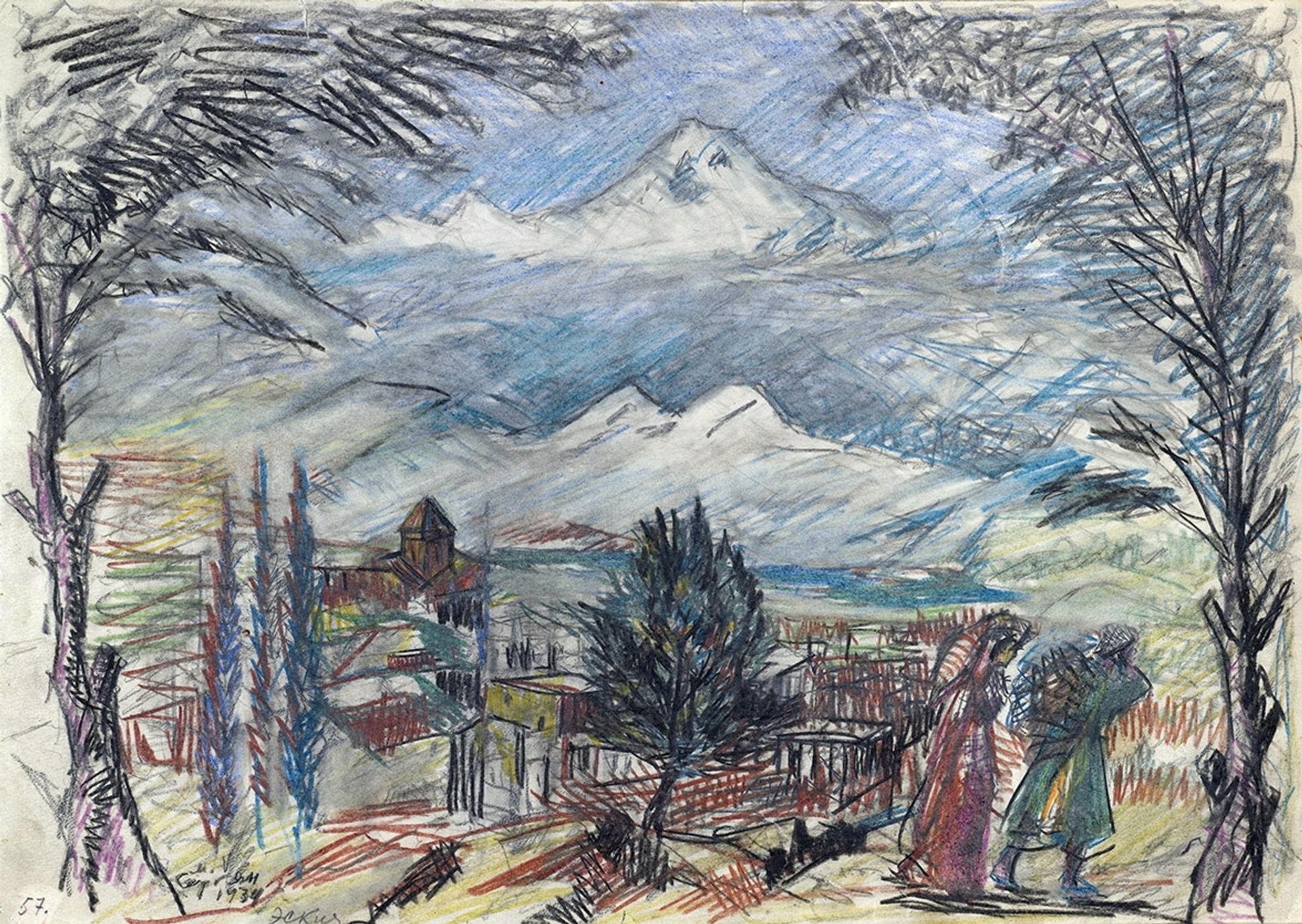Armenian landscape by Martiros Sarian