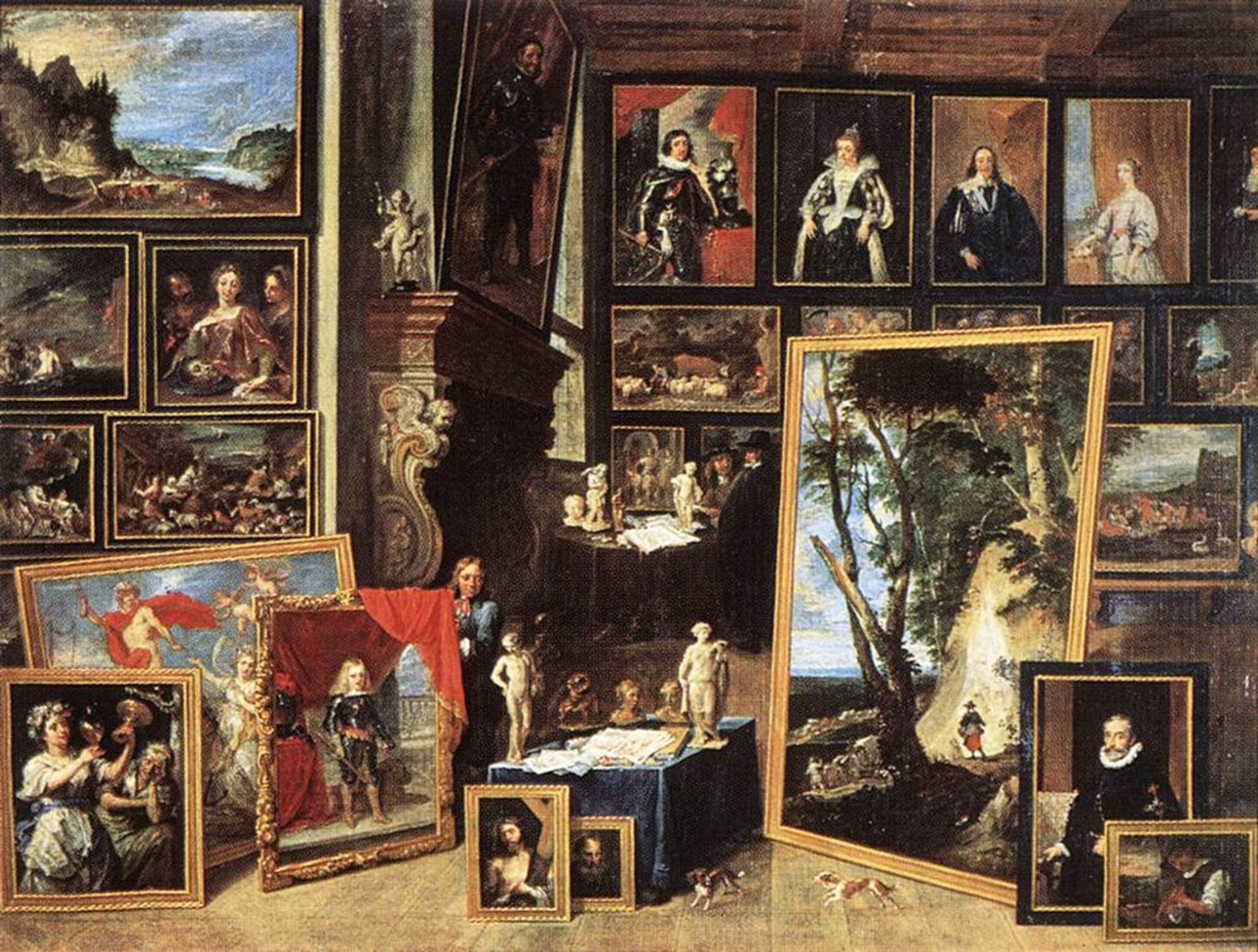 The Gallery of Archduke Leopold in Brussels by David Teniers The Younger