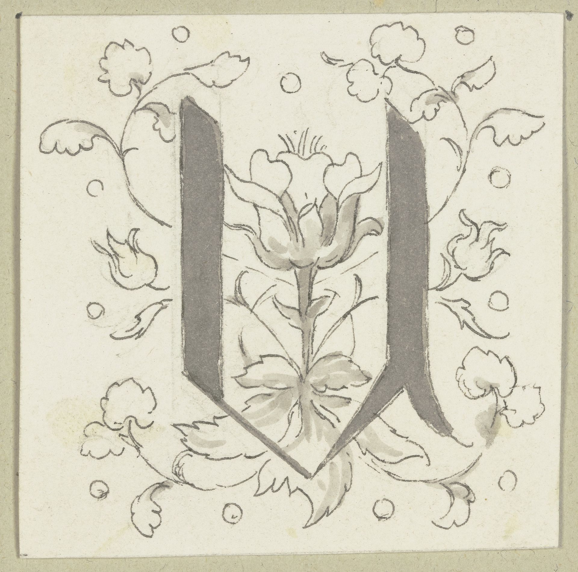 Initial U by Wilhelm Steinhausen